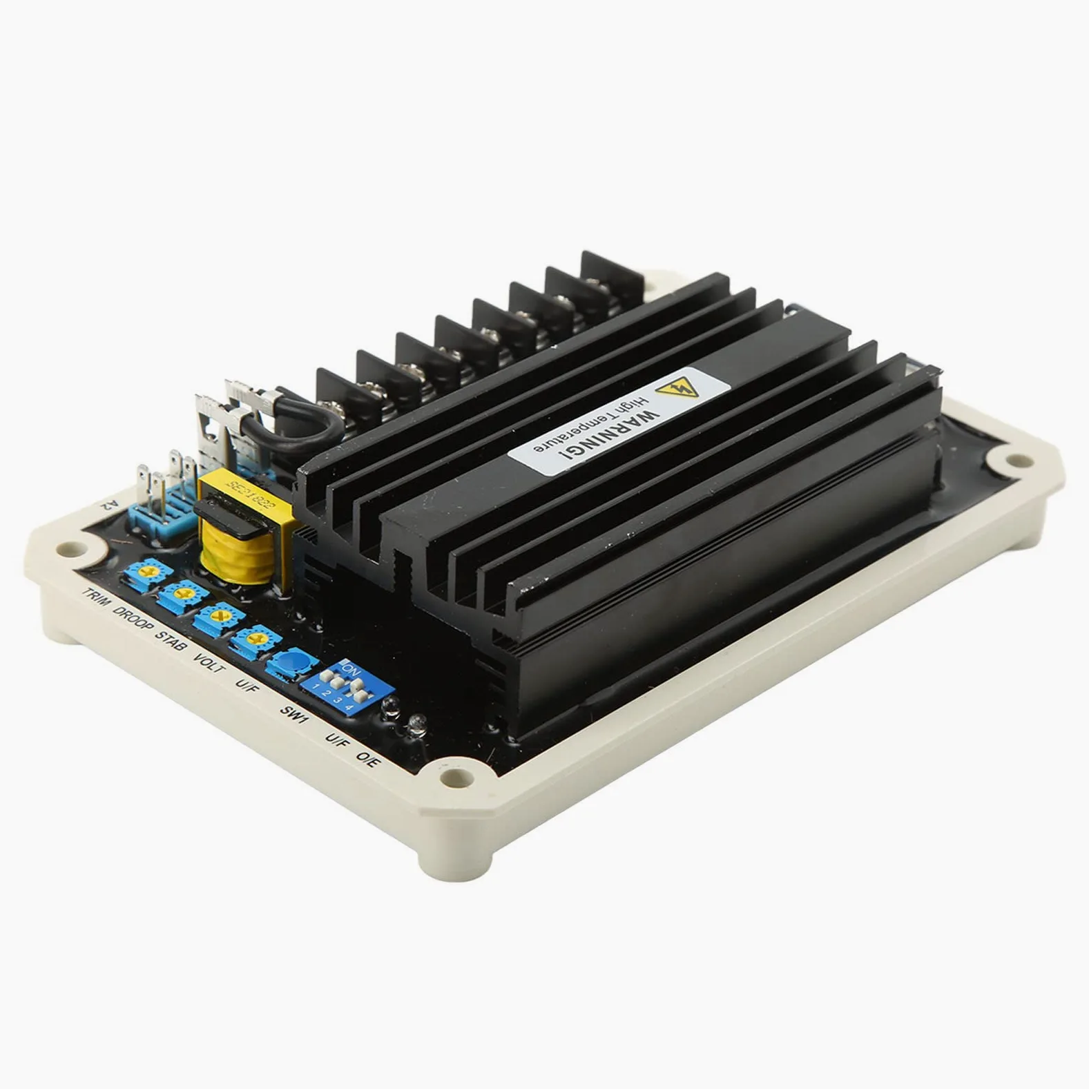 Omabeta Regulador de Voltaje del Generador sin Escobillas Control Estable para Generador Diésel AVR 170-510V Material ABS