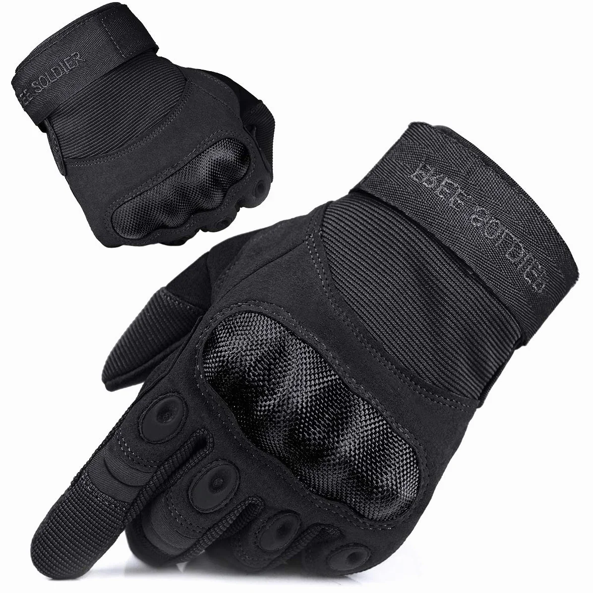 FREE SOLDIER Guantes Moto Verano Hombre Tacticos Militares Combate Deportes Aire Libre Escalada Ciclismo MTB Airsoft Paintball Senderismo Trabajo