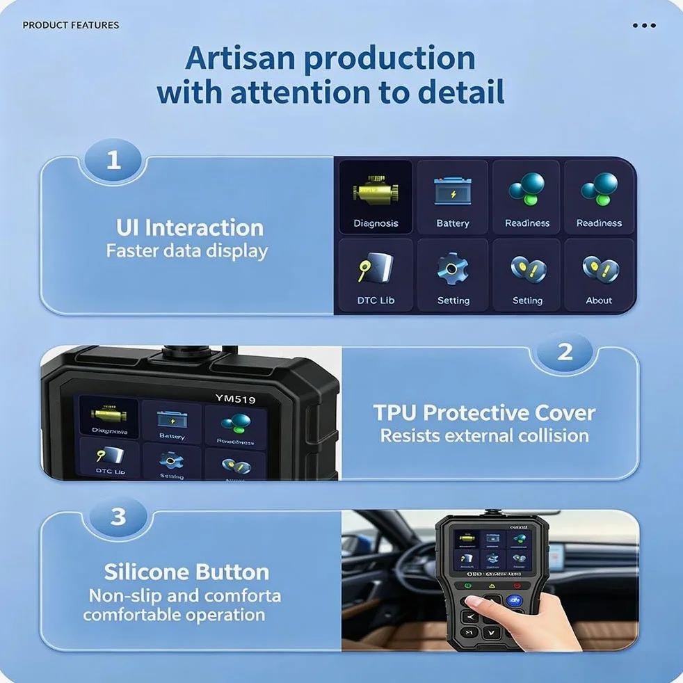 Escáner OBD2 Coche para Lincoln Nautilus 2018-2025 | OBD2 Diagnosis Coche Scanner OBD, Scanner OBD2, Herramienta Diagnóstico, Lector Códigos Avería Motor