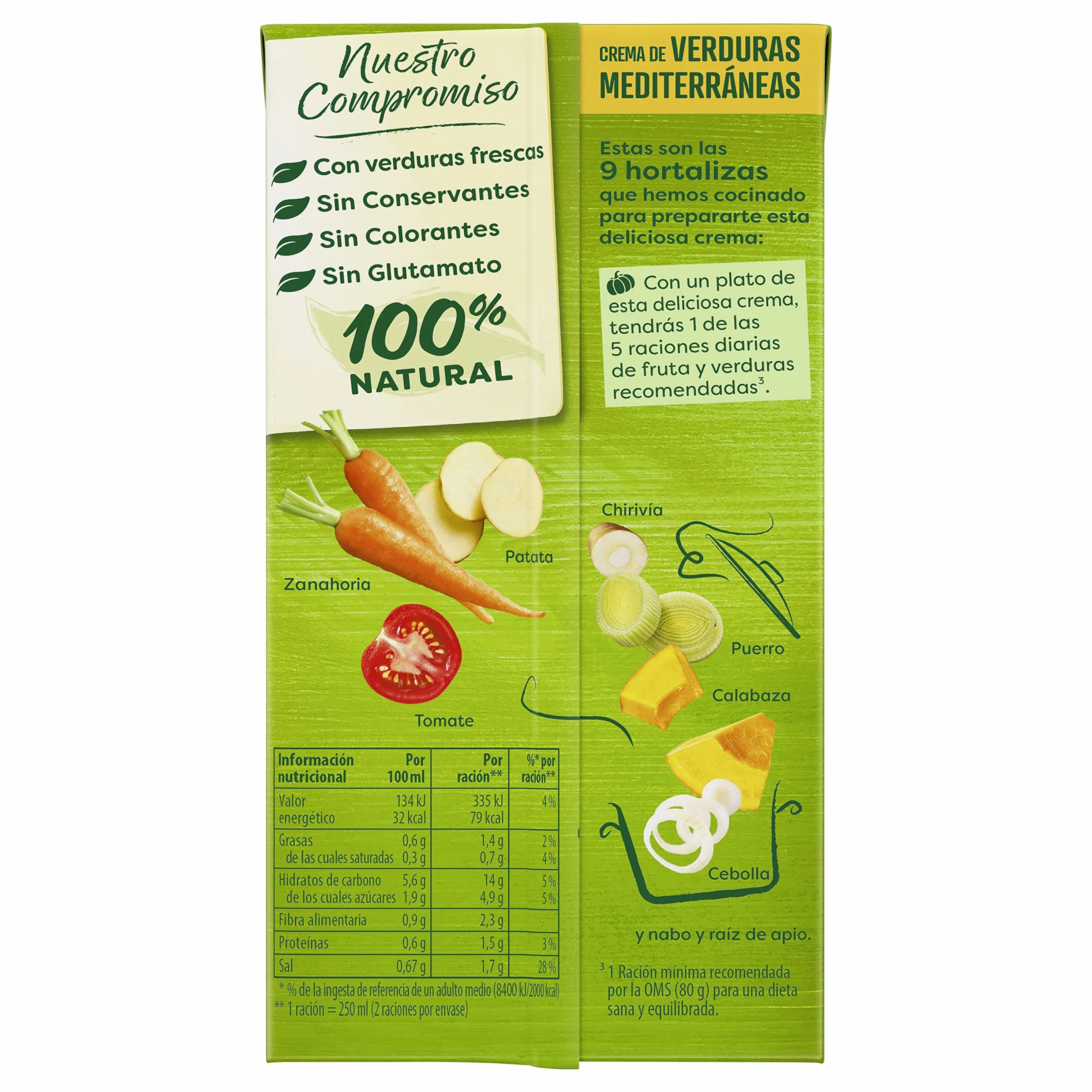 Knorr Crema de Verduras Mediterraneas 500ml
