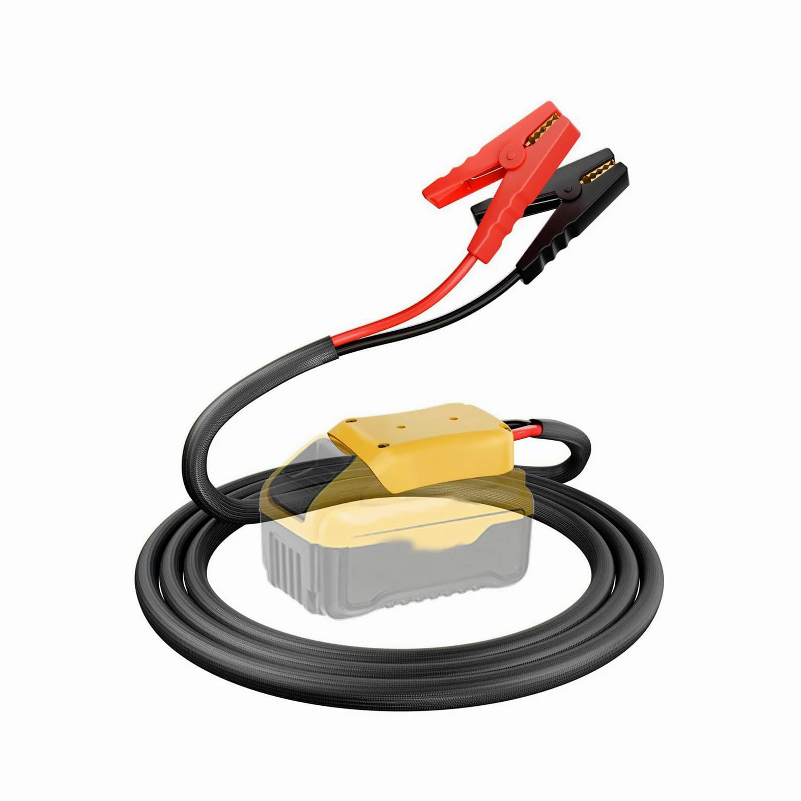 Abrazadera para cable de arranque de batería de automóvil, cable de 8 AWG para necesidades de viaje de 12 V con empuñaduras aisladas rojas y negras y clips aislados para recogida de almacenamiento en