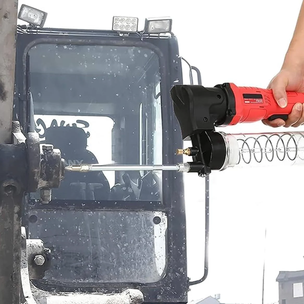 Pistola de grasa eléctrica inalámbrica, herramienta de lubricación recargable para maquinaria agrícola, barcos y camiones