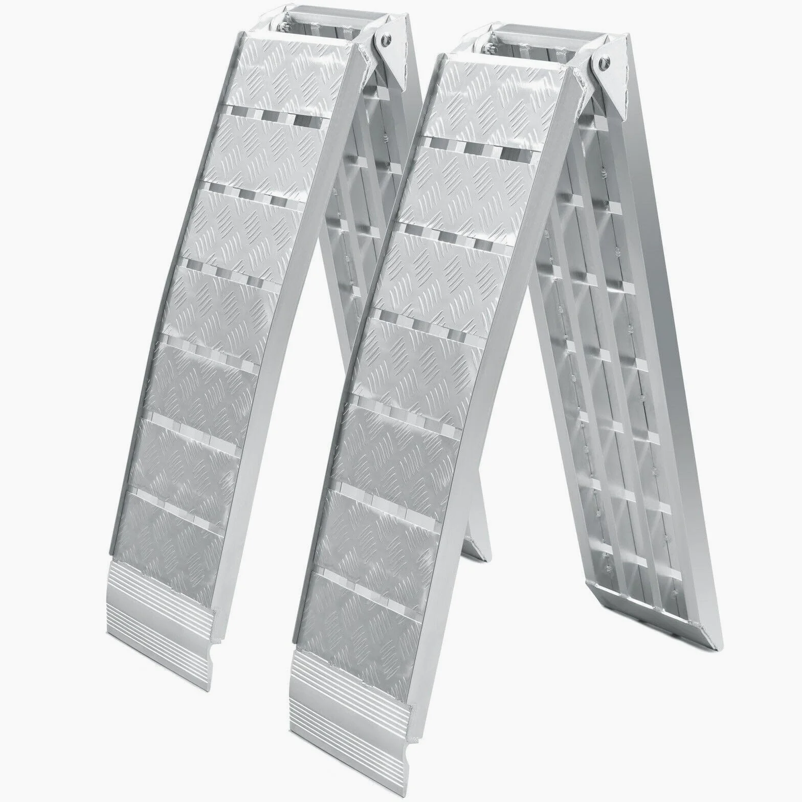 Lote de 2 rampas de carga 228 cm 1360 kg Moto ATV Plegable Aluminio Rampa Rail de acceso 16_0001225