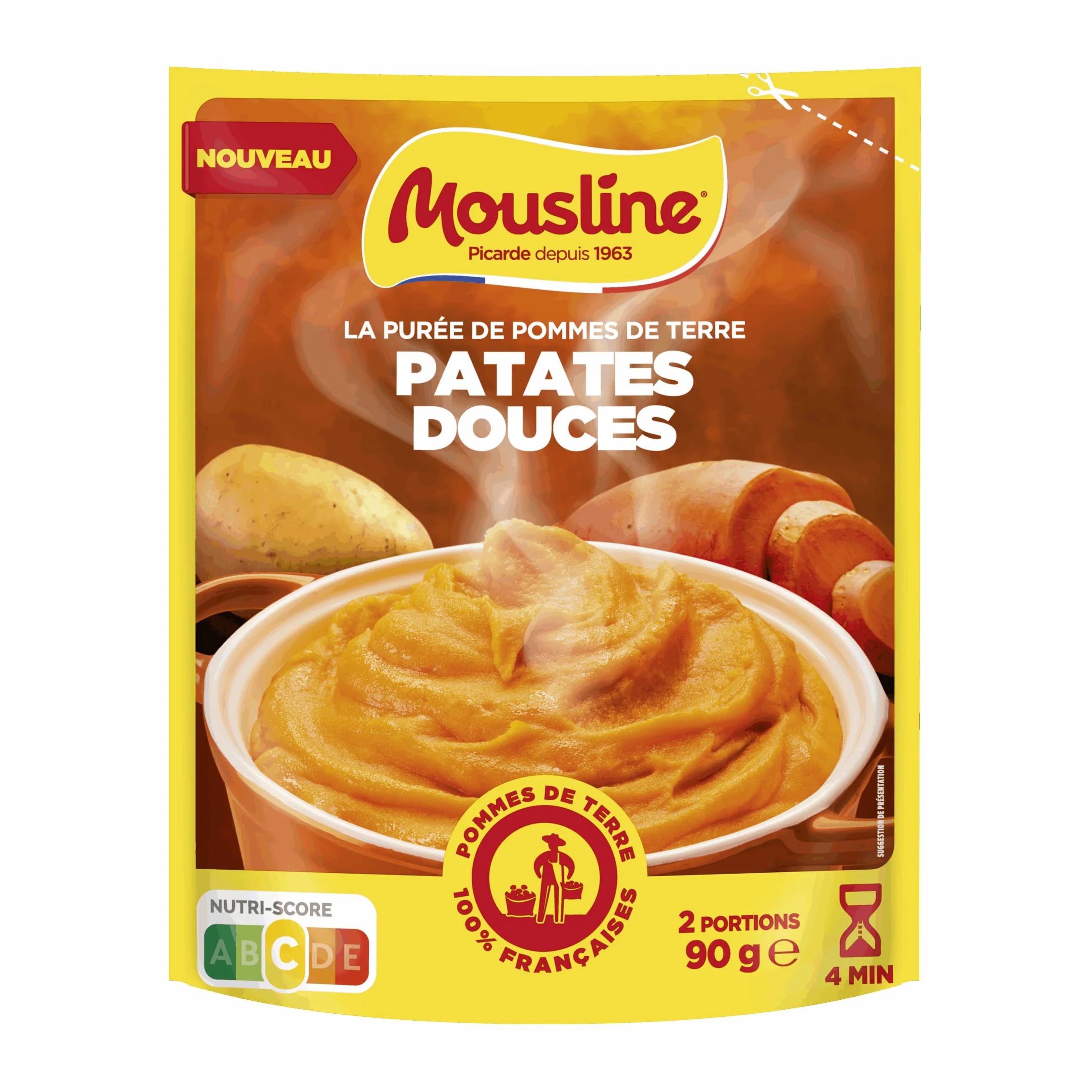 Mousline Puré de Patata Instantáneo Gourmet Boniato 90g