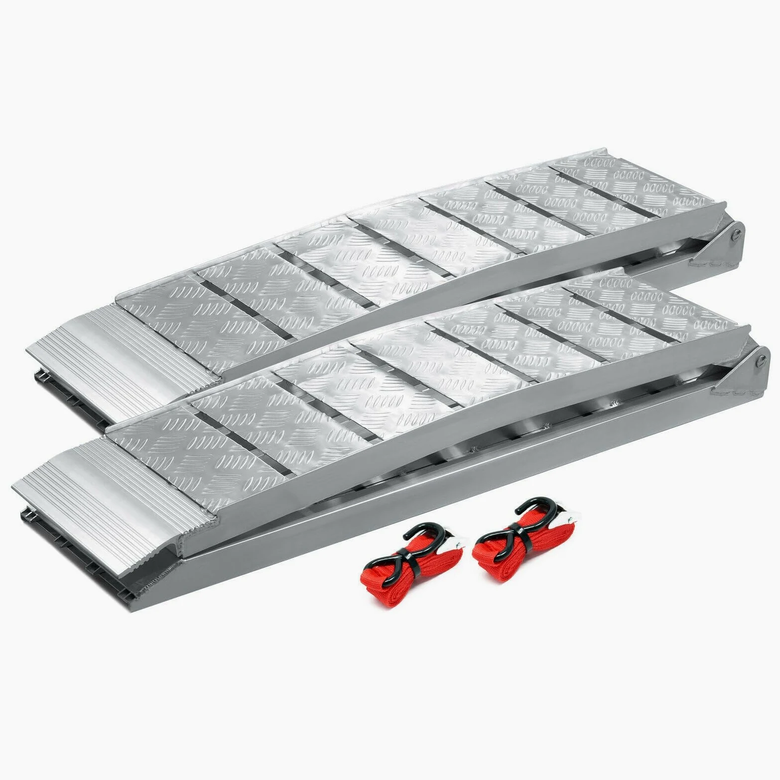 Lote de 2 rampas de carga 228 cm 1360 kg Moto ATV Plegable Aluminio Rampa Rail de acceso 16_0001225