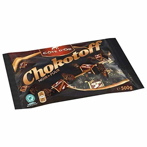 Chokotoff Costa toffees cubierto con chocolate negro belga 500g
