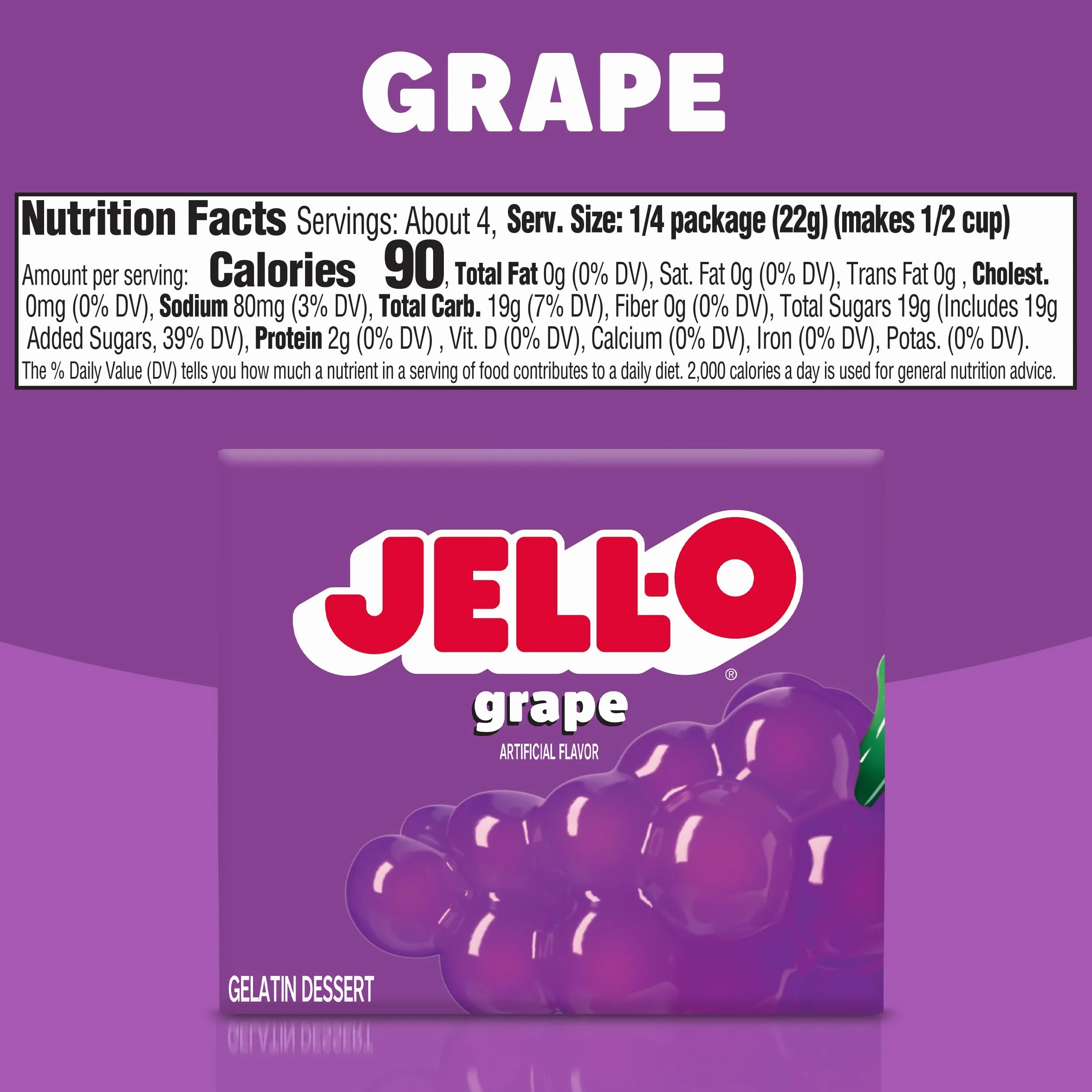 Jell-o grape 85 g