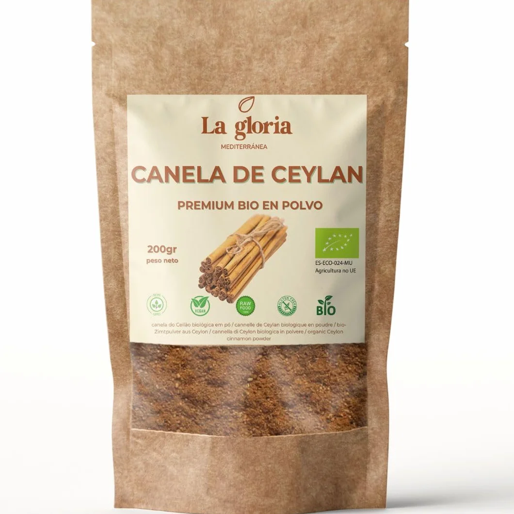 La Gloria Mediterránea Canela de Ceylán en Polvo 200g Ecológica