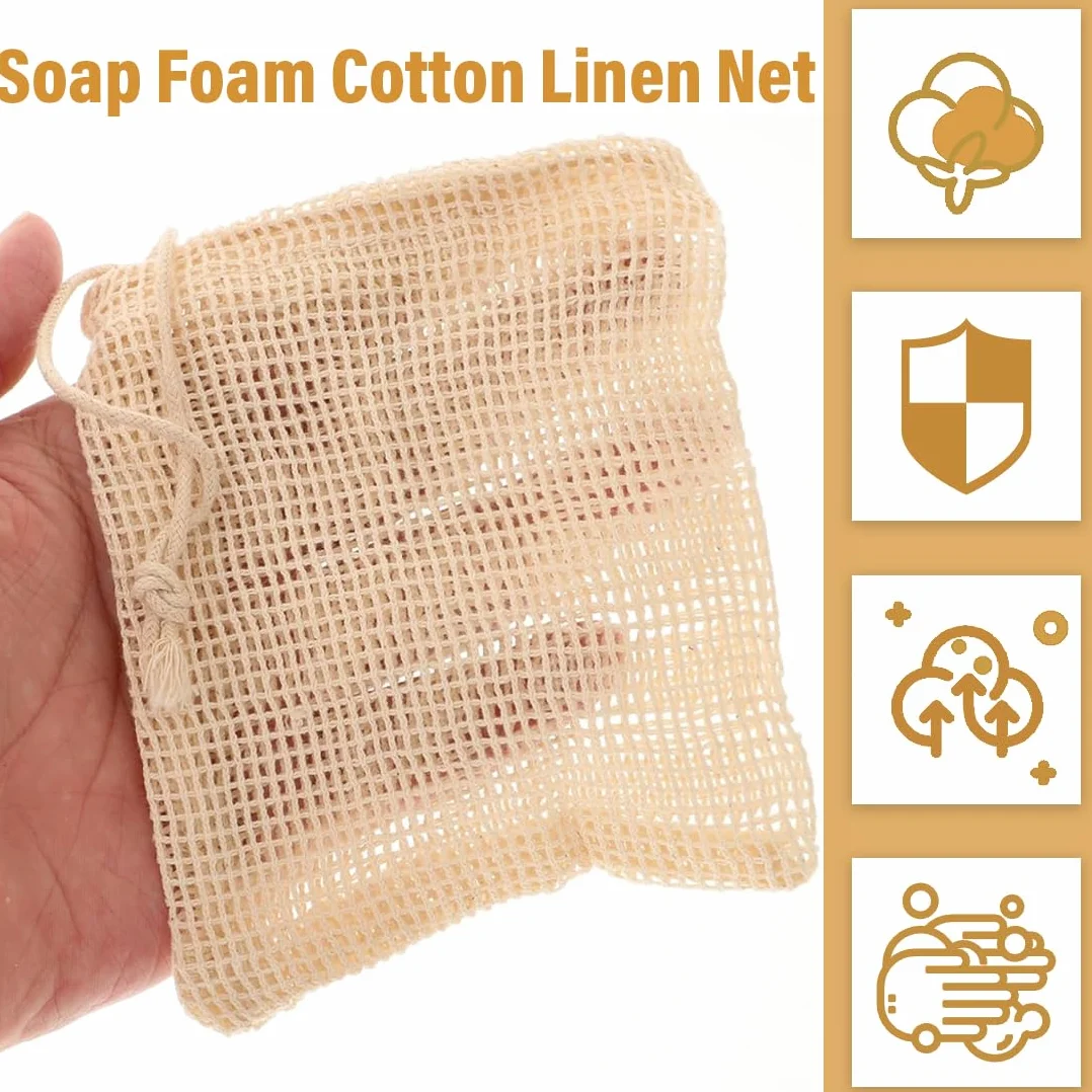 Bolsas de Jabón Natural de Sistal para Ducha Exfoliación Masaje 6 Piezas