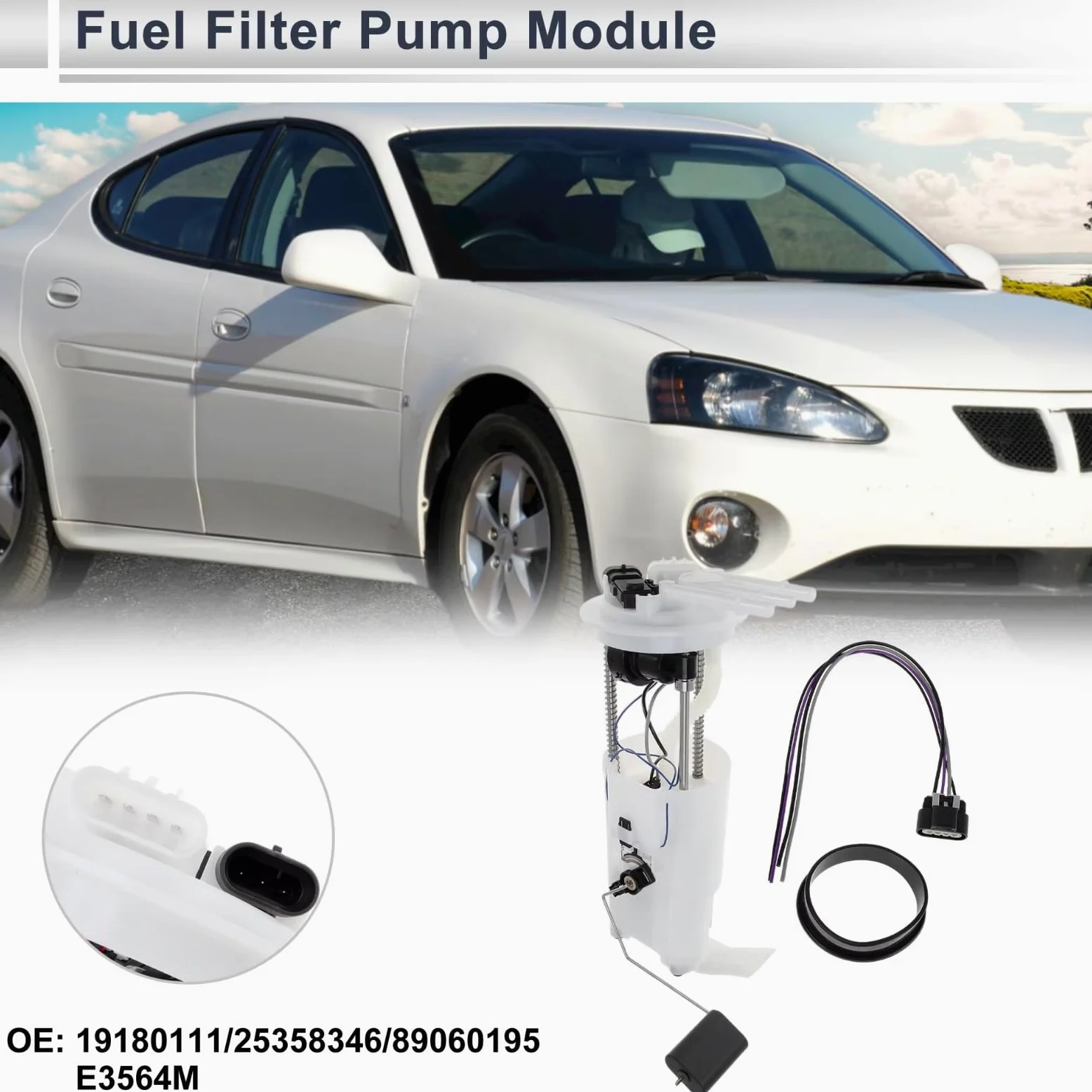 Módulo De Filtro De Bomba De Combustible Con Unidad De Envío Compatible Con Pontiac Para Grand Para Prix 2004 V6 3.8L Gas Sedan De Aspiración Natural Bomba De Combustible Diesel