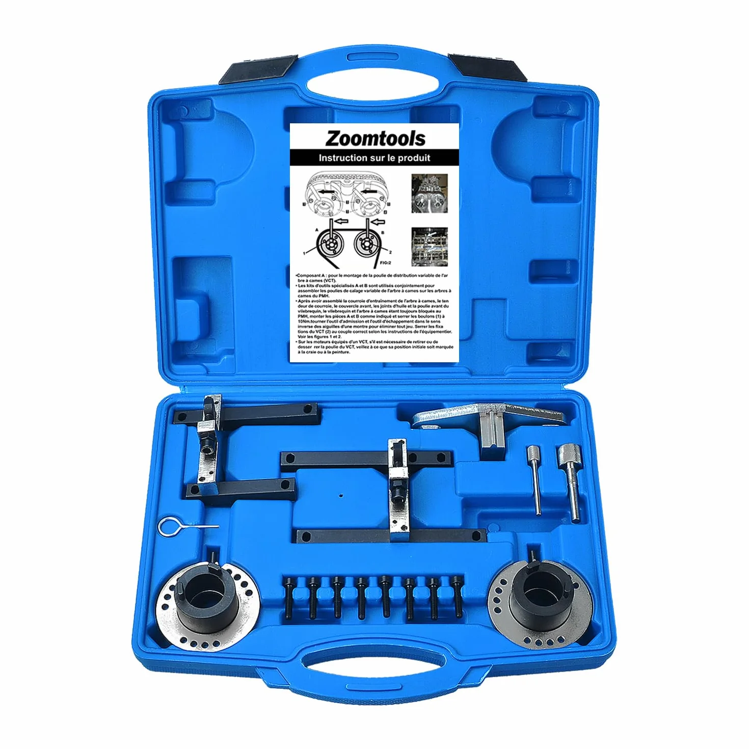 Herramientas de sincronización de bloqueo del árbol de levas del motor de 16 piezas compatible con FORD Fiesta 1.0 ECOBOOST (SCTi) para Mondeo Fiesta (13-17), Focus (12-18)