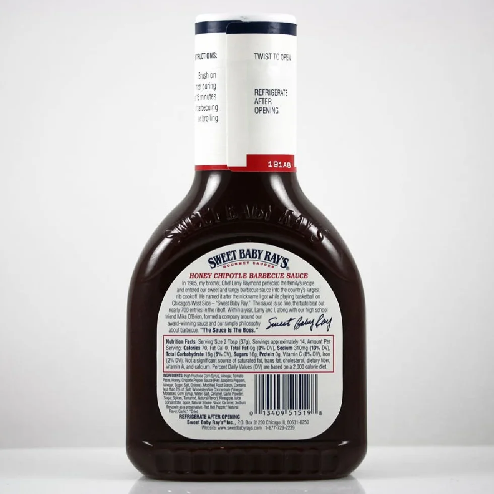 Sweet Baby Ray's Chipotle Miel Barbecue Sauce