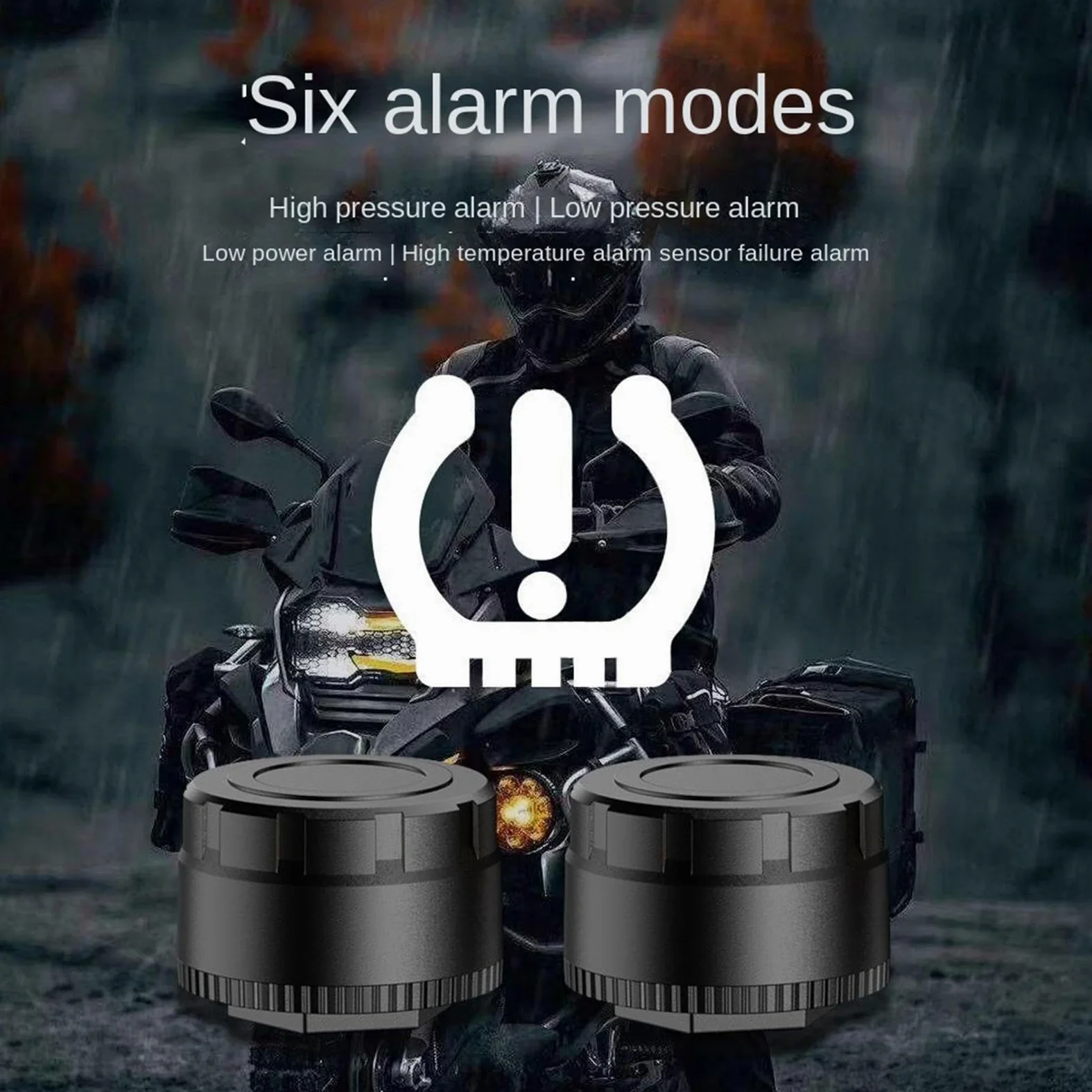 Medidor de Presión Neumático | Inalámbrico | Tiempo Real | Sistema preciso de neumáticos para motocicletas, scooters, garajes todoterreno y viajes diarios
