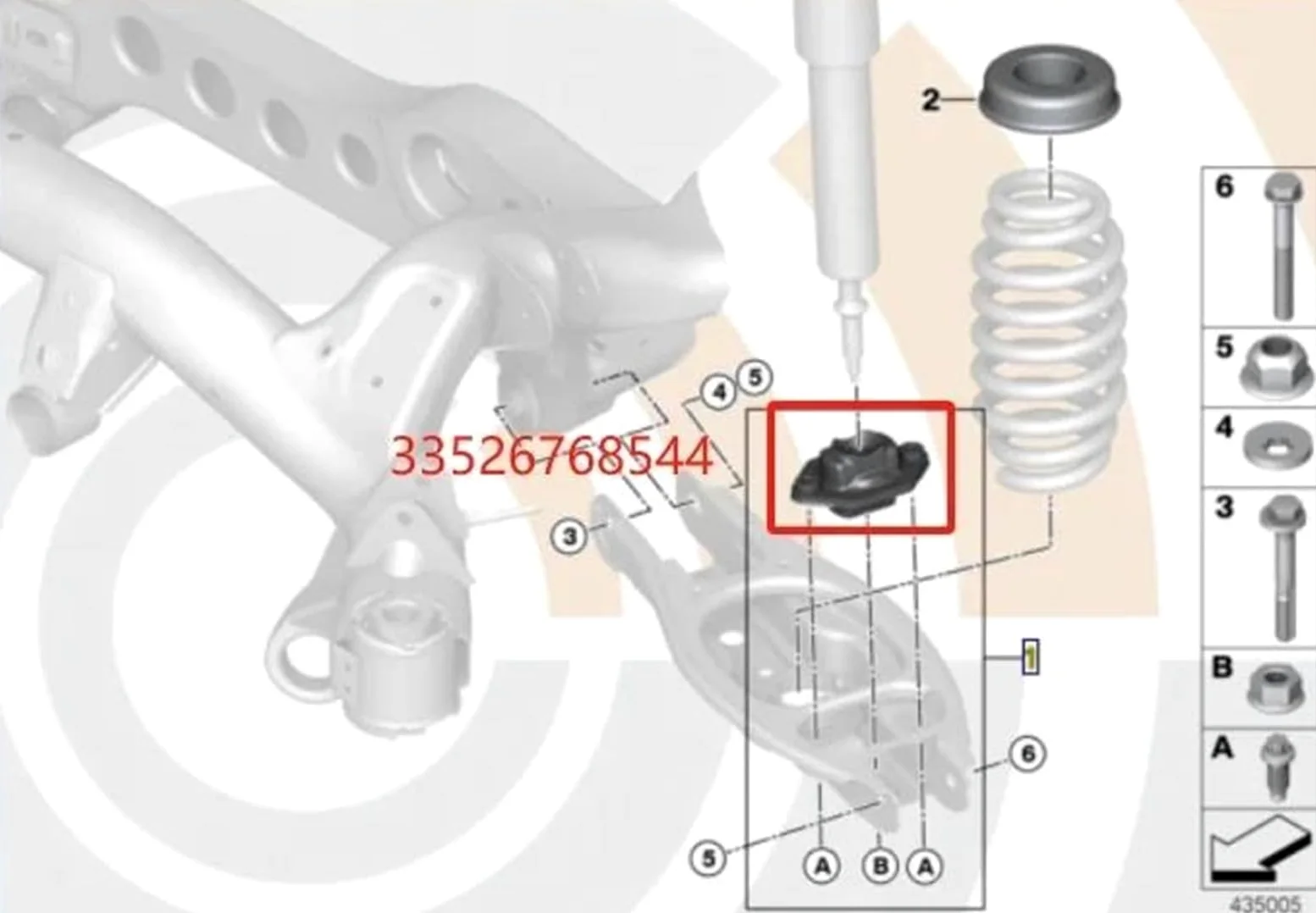 33536767334 Para E81 E82 E88 E90 E91 E92 320d 325 330 335i Parachoques De Suspensión Trasera De Coche Amortiguador De Goma Tope Amortiguadores para coche(12Pcs SET)