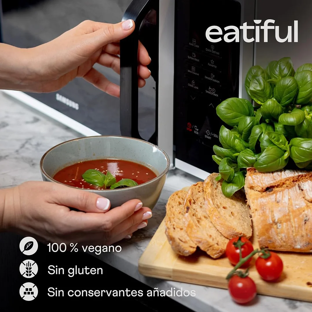 Sopa de Tomate Orgánica 400g Paquete de 5, Vegana, Sin Gluten, Sin Conservantes