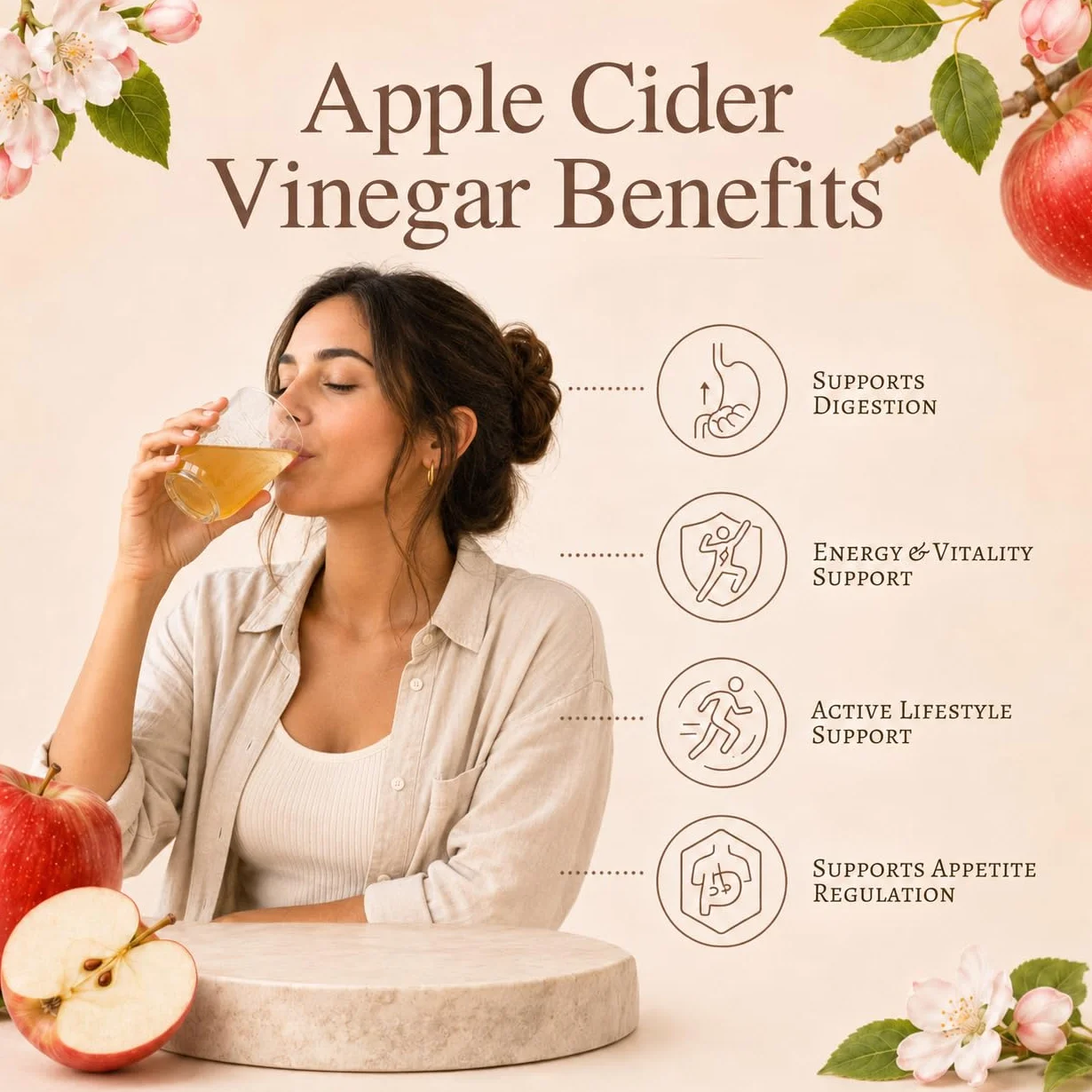SVATV Vinagre de sidra de manzana natural en polvo 227g Sin gluten 75 porciones