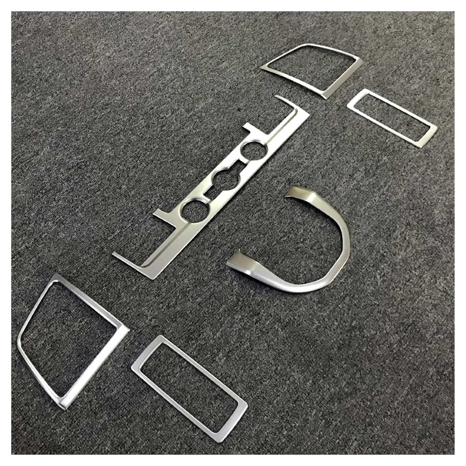 MENGKE Ajuste for Volkswagen Transporter (T6) Caravelle 2017 2018 2019 Set de bobholte de Acero Inoxidable Conjunto de Accesorios for automóviles Interior 6pcs