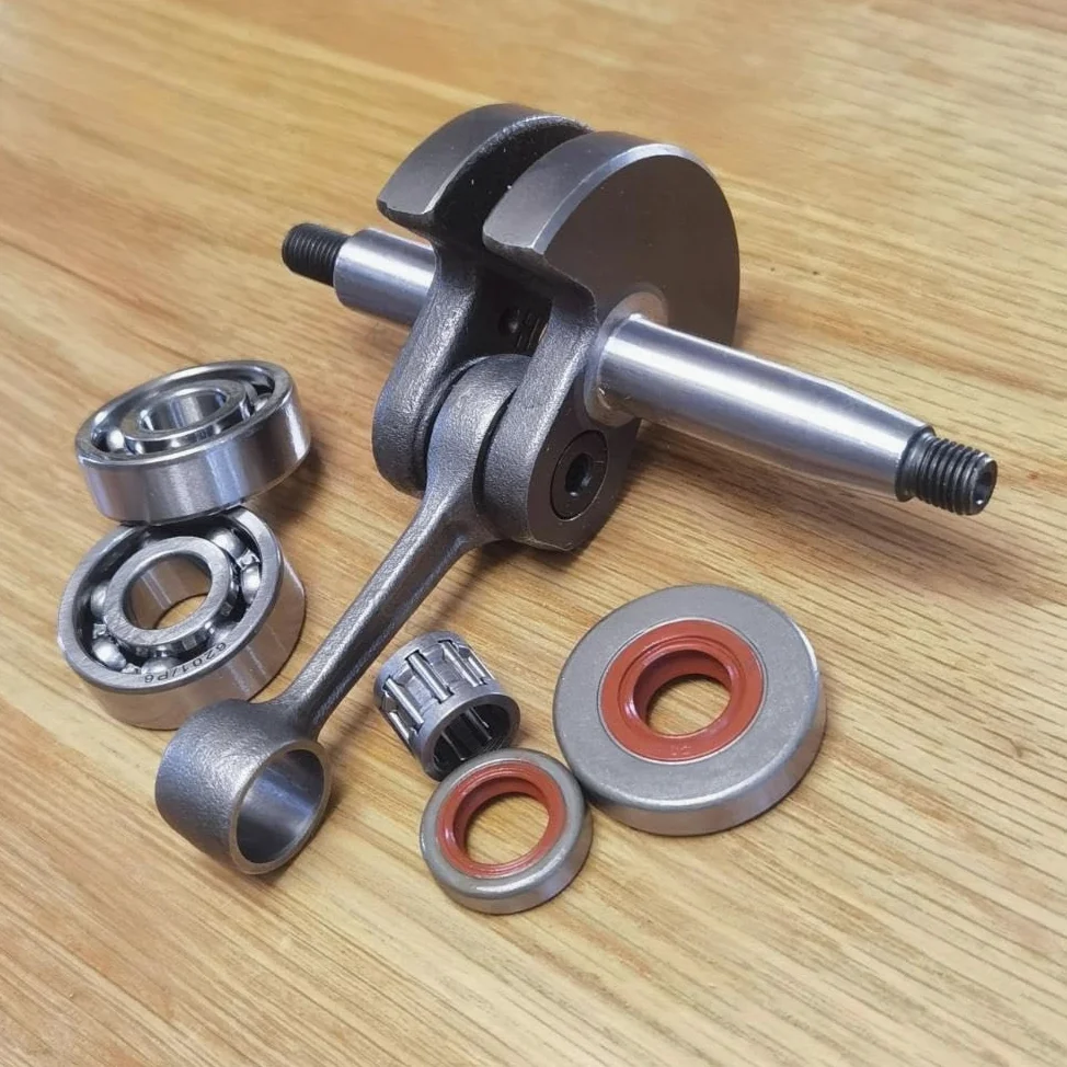 Cigüeñal FS220 con cojinete y retenes de Aceite, Compatible desbrozadoras FS180, FS280(Crankshaft Set)
