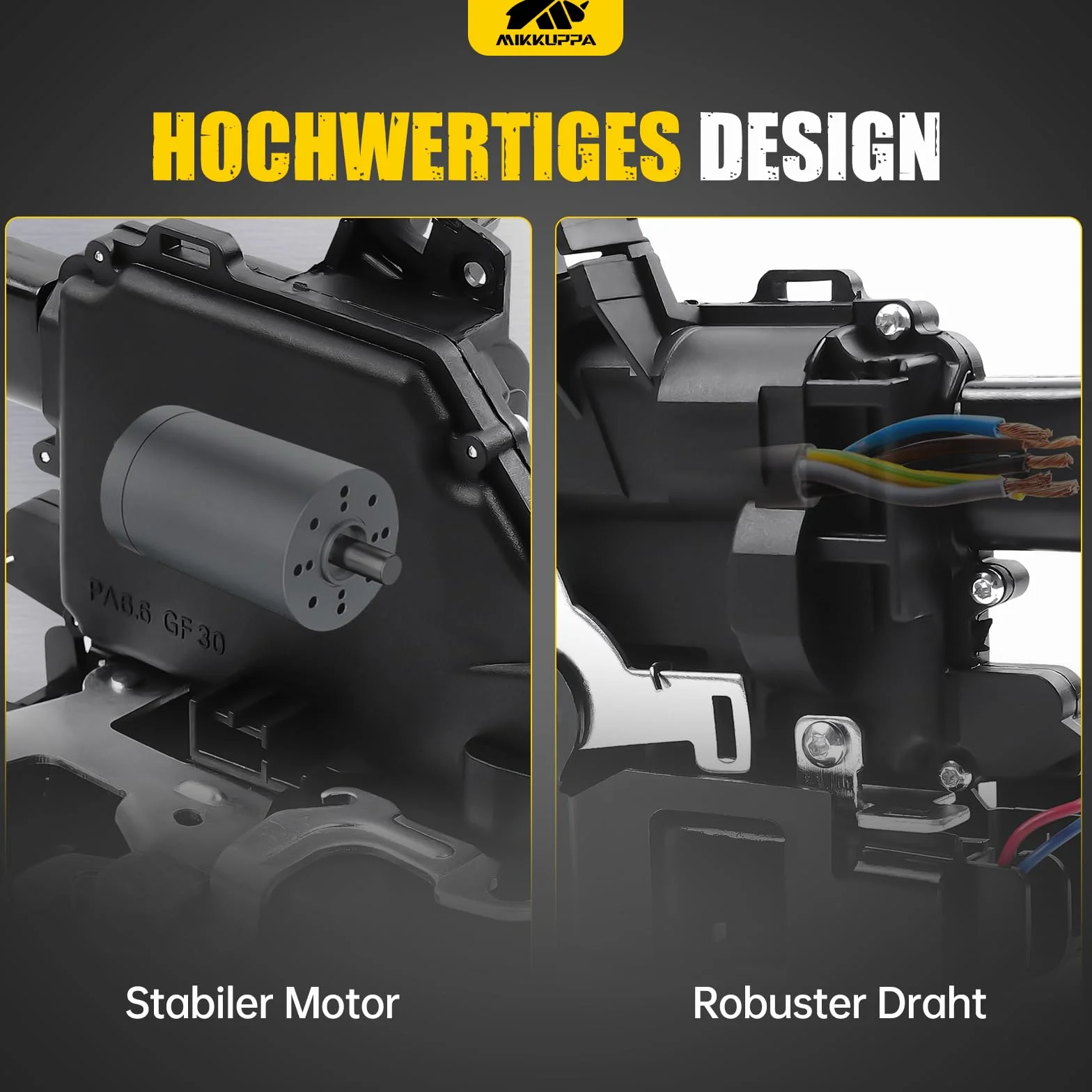 MIKKUPPA Cerradura de puerta delantera izquierda apta para Golf 4 Passat 3B Bora New Beetle, cerradura servomotor con cierre centralizado