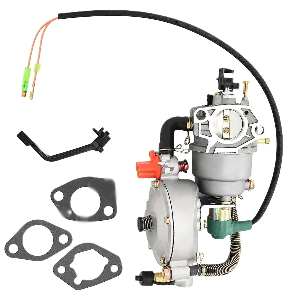 Carburador De Combustible Dual, Generador Gas Conversión De GLP para GX390 188F 4,5-5,5 KW, Piezas del Generador De Carburador De Combustible Dual Carburador Moto