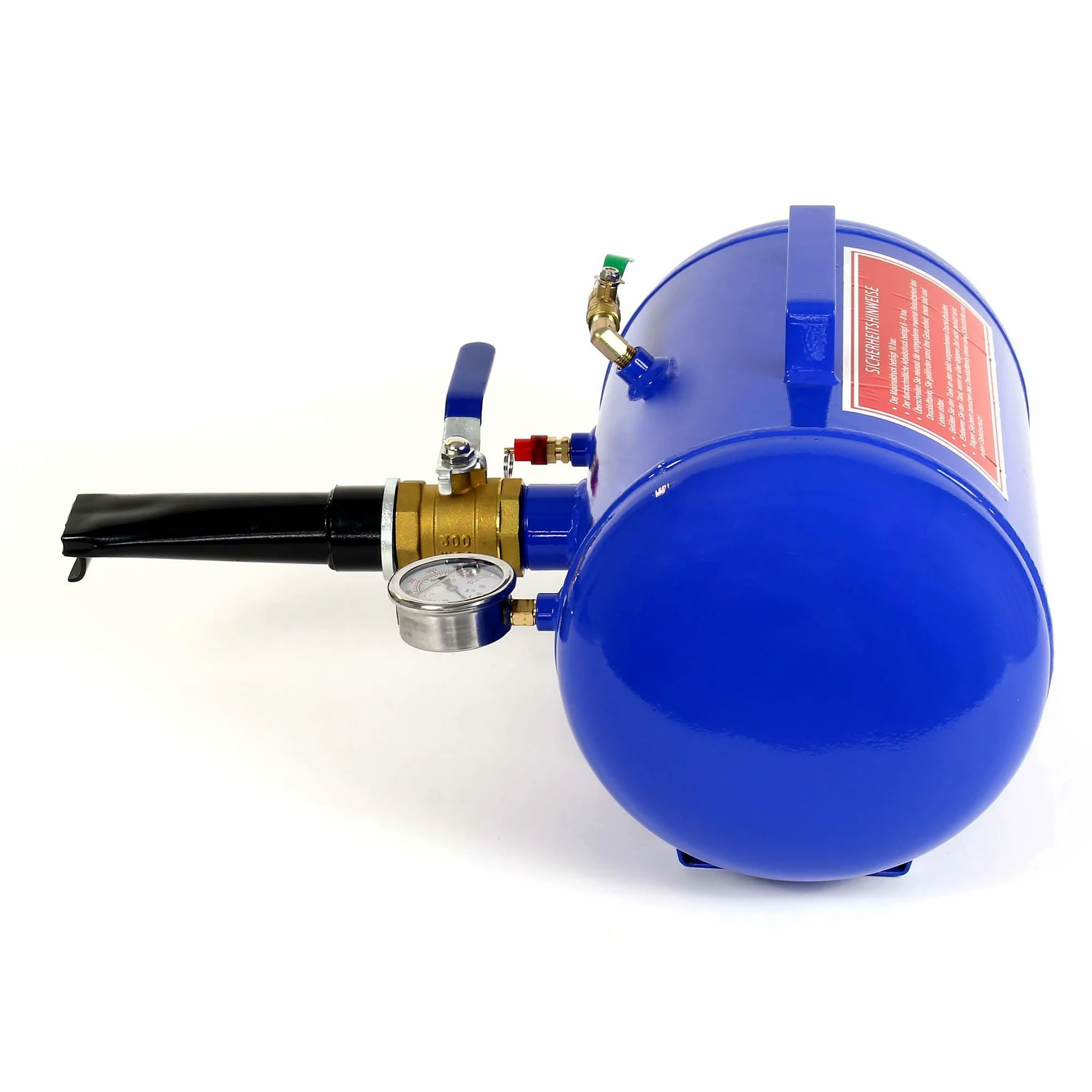 WilTec Cañón de Aire para inflado de neumáticos 19l Aire comprimido inflador Booster MAX. 10bar