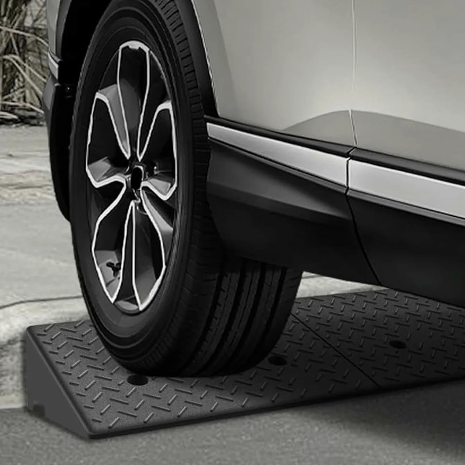 Rampa del Borde De La Carretera, Rampa del Umbral De Goma Pesada, Rampas Portátiles para Sillas De Ruedas, Rampas del Borde con Superficie Antideslizante (100x30x8cm (39.4x11.8x3.1in))