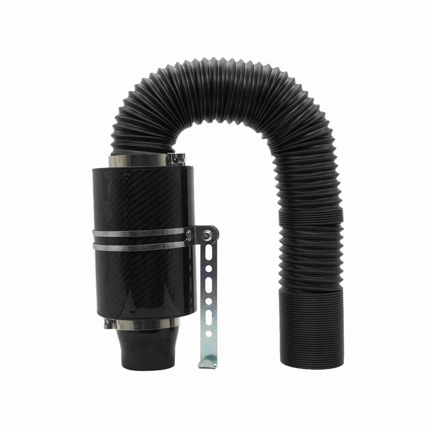 Manguera Admisión De Aire 1 Juego De Filtro Aire Frío, Kit Manguera Tubo Entrada Fibra Inducción Cerrada, Universal 76mm Y 3"
