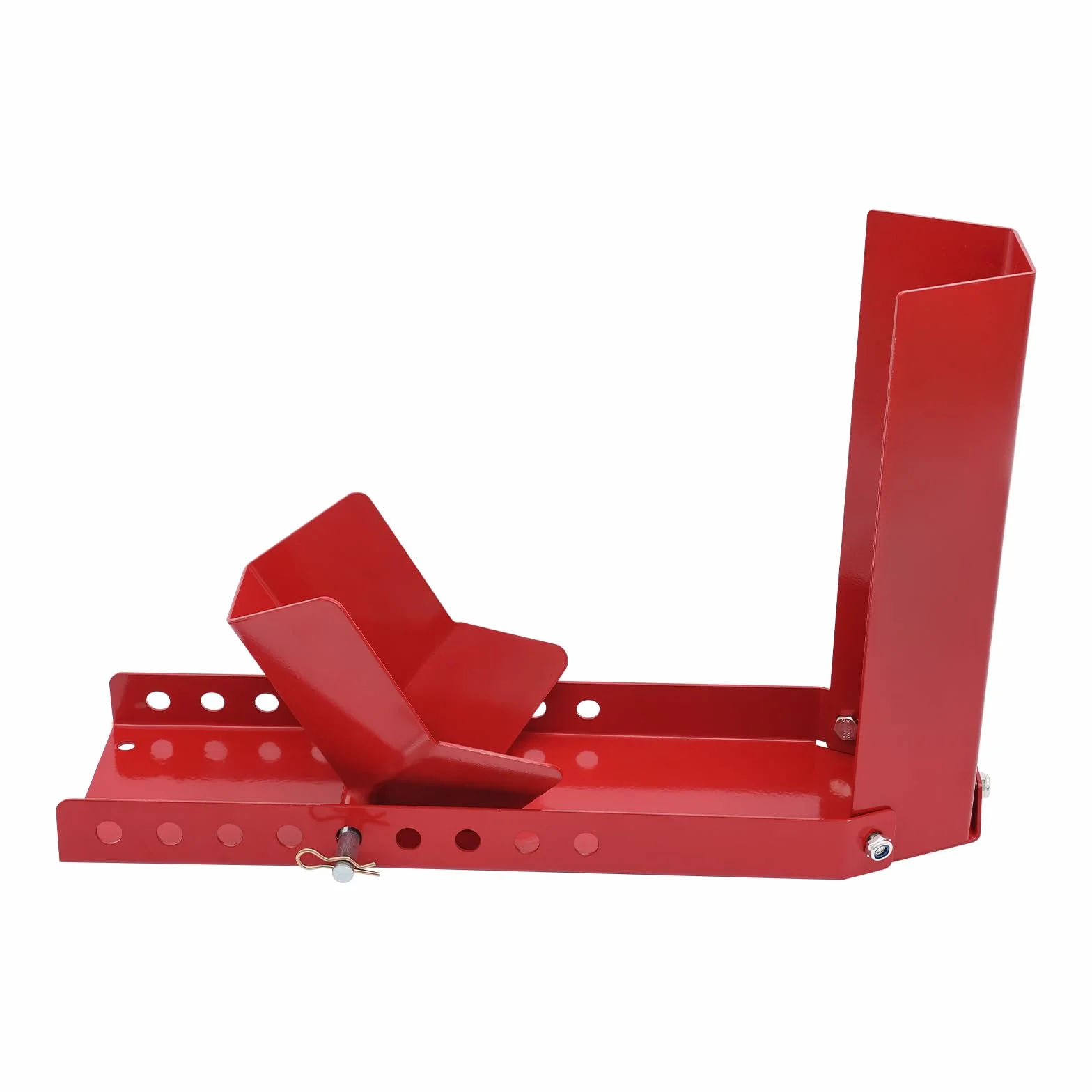Soporte para motocicleta, abrazadera de rueda delantera de motocicleta, balancín de motocicleta, adecuado para neumáticos de 8 a 24 pulgadas, soporte de carga de neumáticos, soporte de transporte para