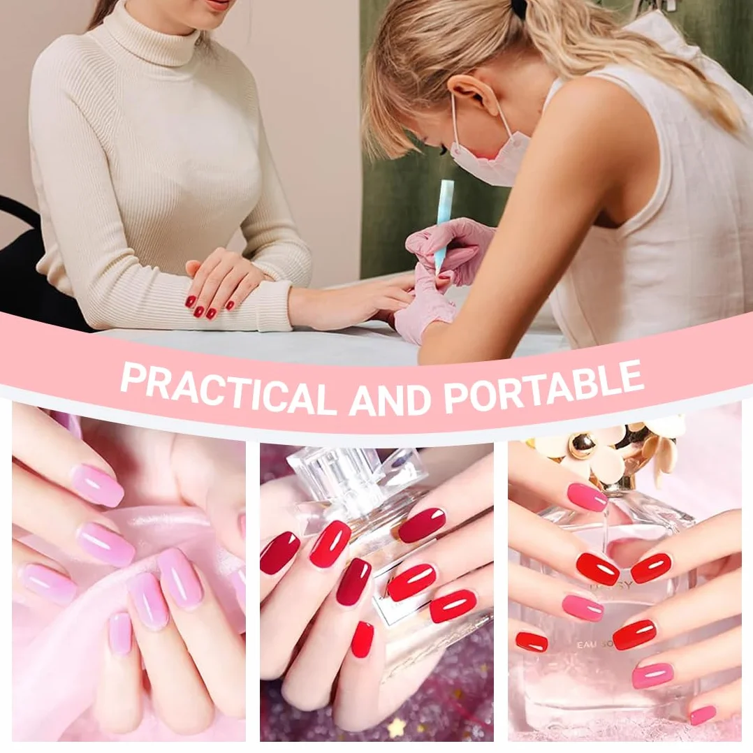 Set de 4 Rotuladores de Esmalte de Uñas Recargables para Manicura Profesional