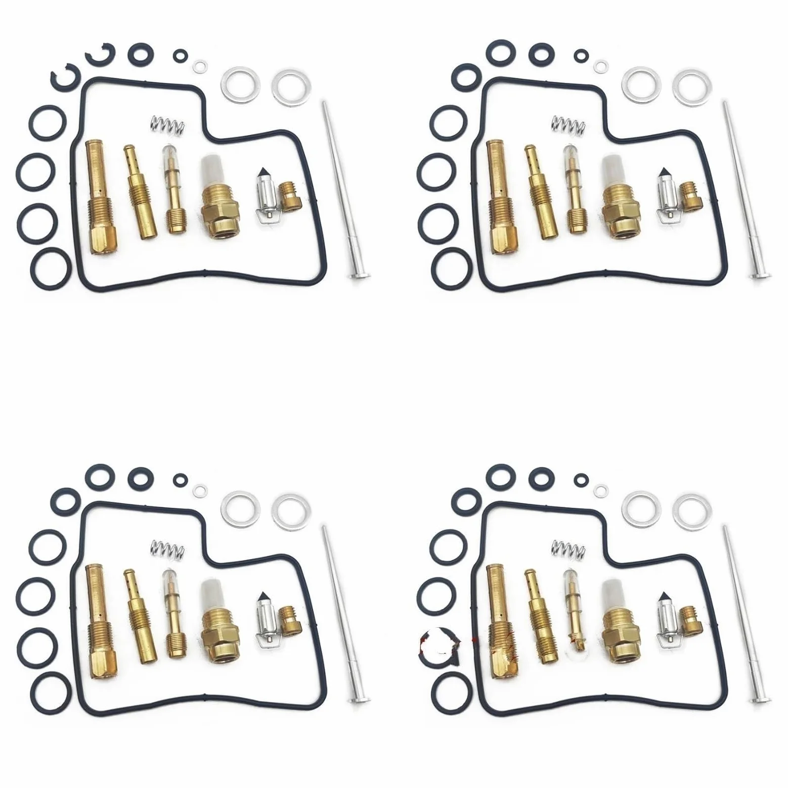 Kit Carburador Repuesto Compatible Con VT700C Para Shadow 700 1984 1985 1986 Kit De Reparación De Carburador De Motocicleta Junta De Válvula De Aguja Tornillo De Aire(4sets kit)