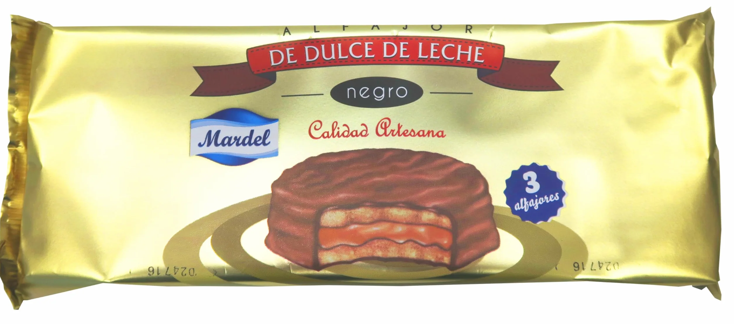 Mardel Alfajores Chocolate Negro 3 Unidades