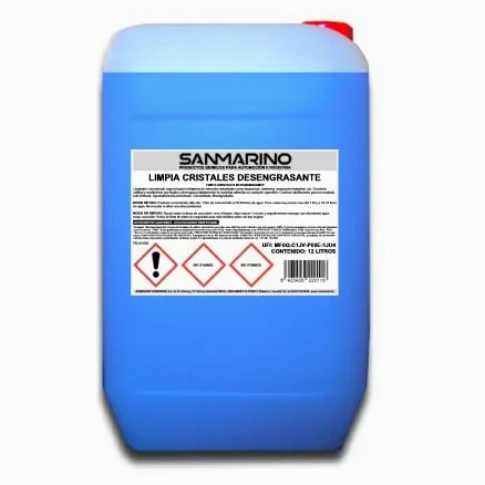 SANMARINO LIMPIACRISTALES DESENGRASANTE Triple ACCIÓN 12 L