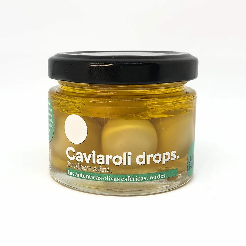 Caviaroli Drops de Aceituna Verde Esferificaciones Aperitivo Gourmet 170g