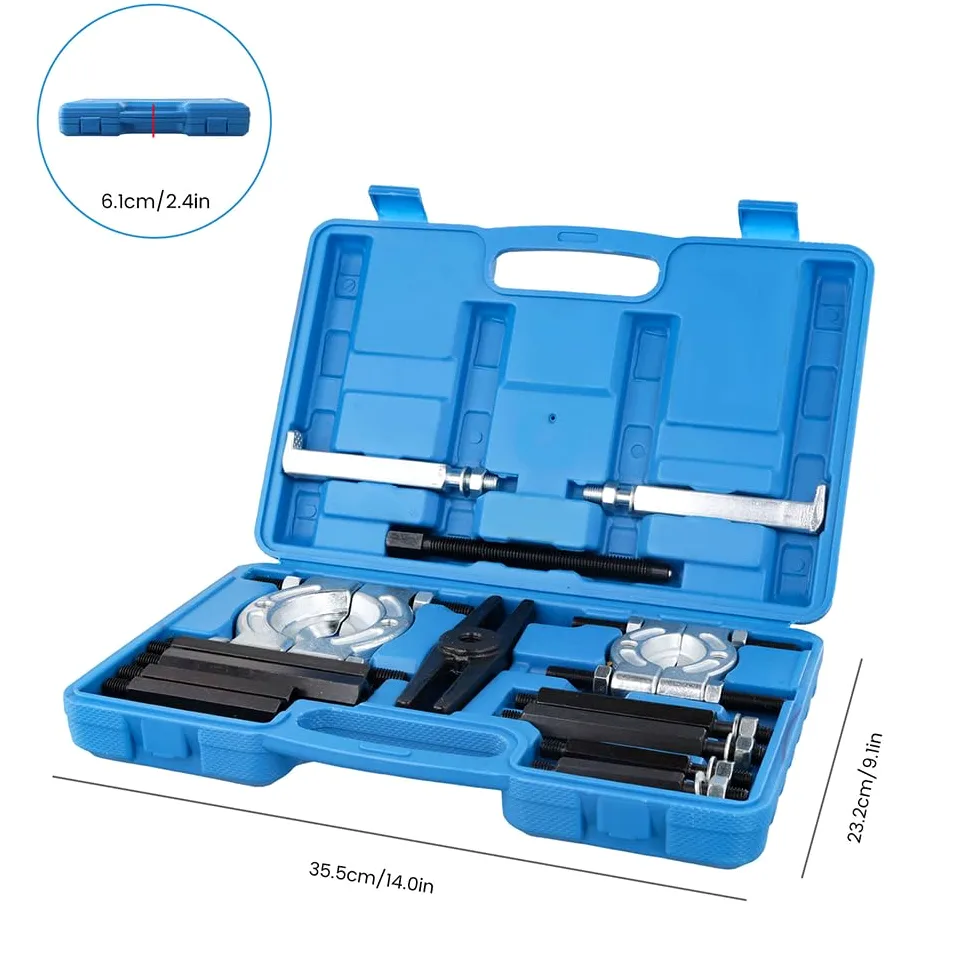 Extractor de Volante Motor Juego de extractores de rodamientos de 14 Piezas, Kit de Herramientas divisoras de rodamientos de Alta Resistencia, Capacidad de 5 toneladas Magneto
