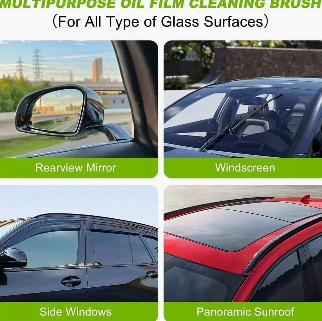Clear Vision Gl170 Pro - Limpiador de cristales de coche, limpiador de película de aceite de vidrio, limpiador de parabrisas Gl170 Pro, cepillo de limpieza de película de aceite para parabrisas, para