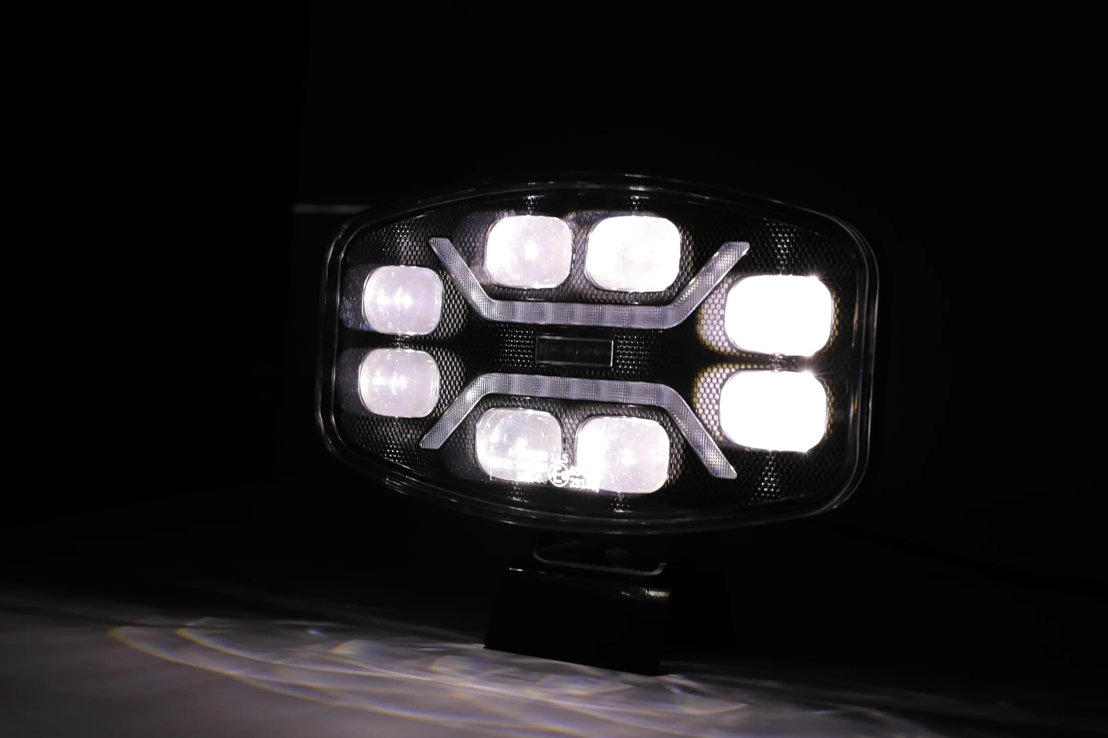 2 faros de trabajo de 12 V, 24 V, 46 W, LED de largo alcance, color blanco amarillo + luz de posición, naranja o blanco, homologación E9 R10, R148, R149 para camión, peso pesado, bicicleta de montaña