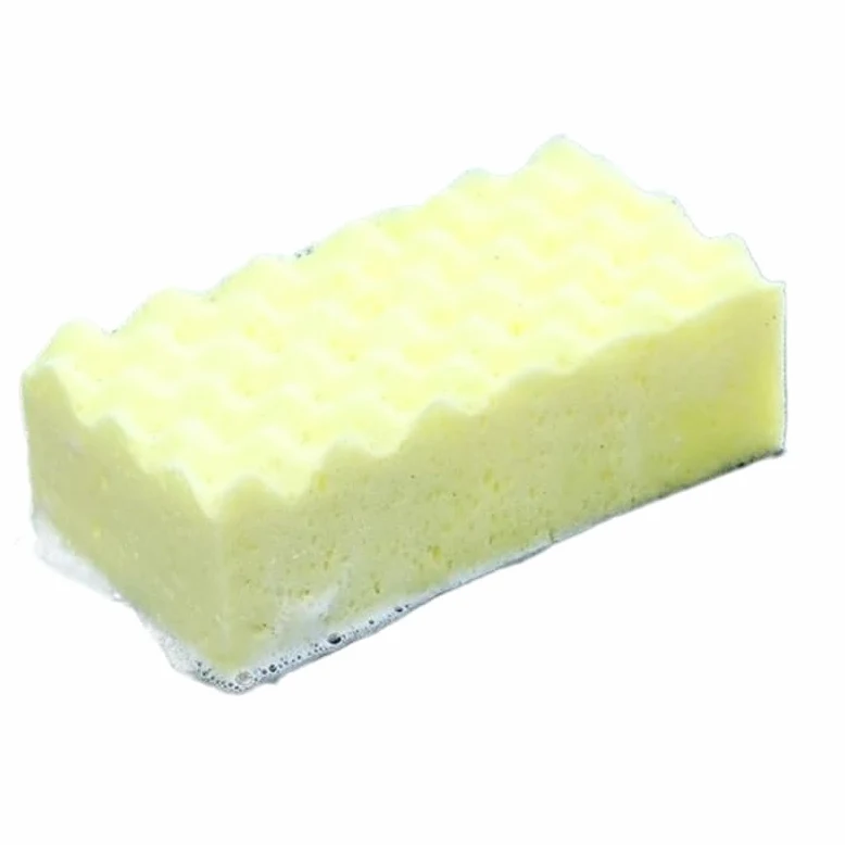 Esponja Suave for Limpieza de Autos, eficaz tecnología de Microfibra, fregador Seguro for Pintar y detallar Superficies de vehículos.(Yellow Large)