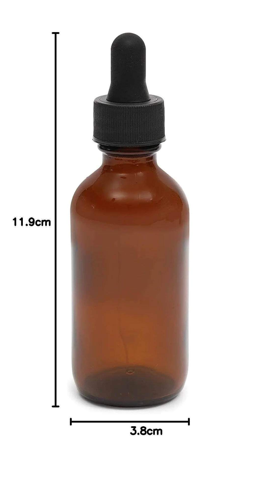Juvale Botellas de vidrio ámbar 60 ml con pipeta, 36 piezas, para aceites esenciales y aromaterapia