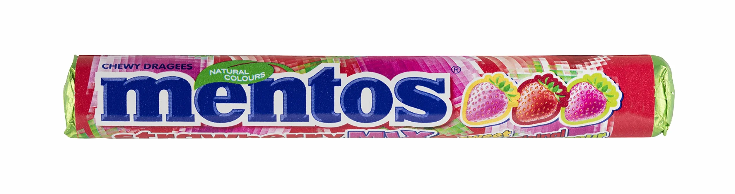 Mentos Mix Fresas Caramelo Masticable 20 unidades 38 gr 760 gr