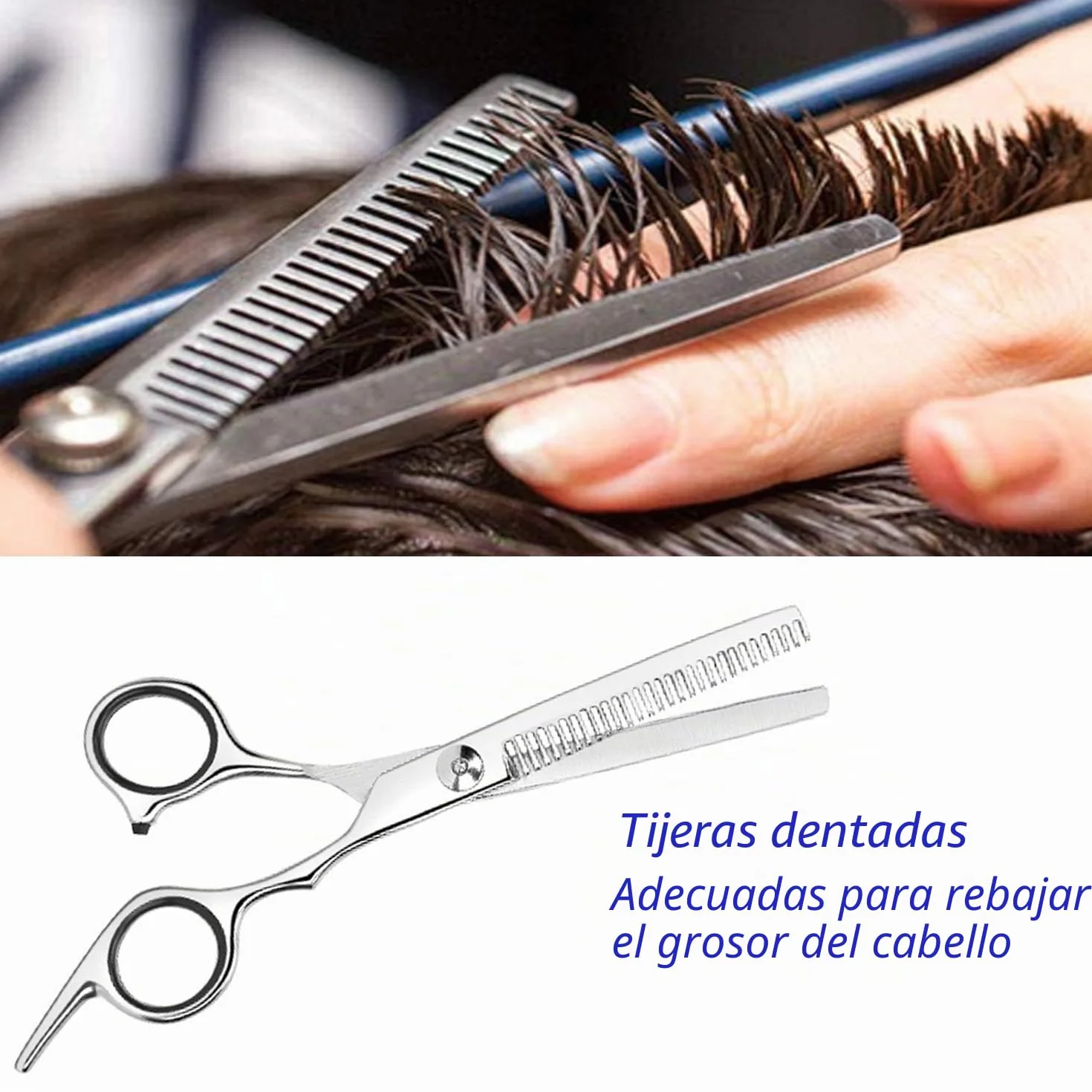 Tijeras Profesionales para Adelgazar el Cabello de Acero Inoxidable para Salón