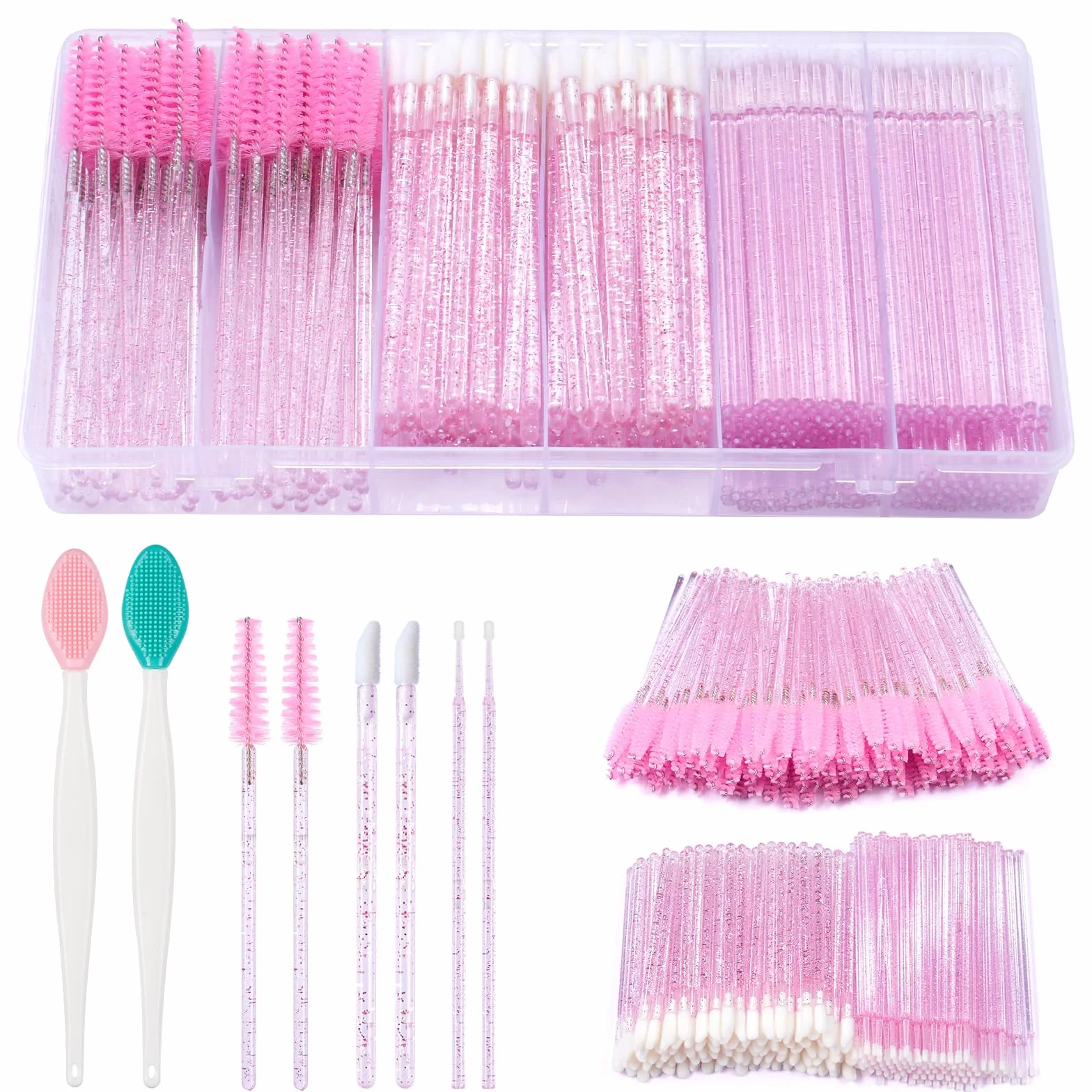 302pcs Cepillos Desechables Cejas Set Aplicadores Maquillaje