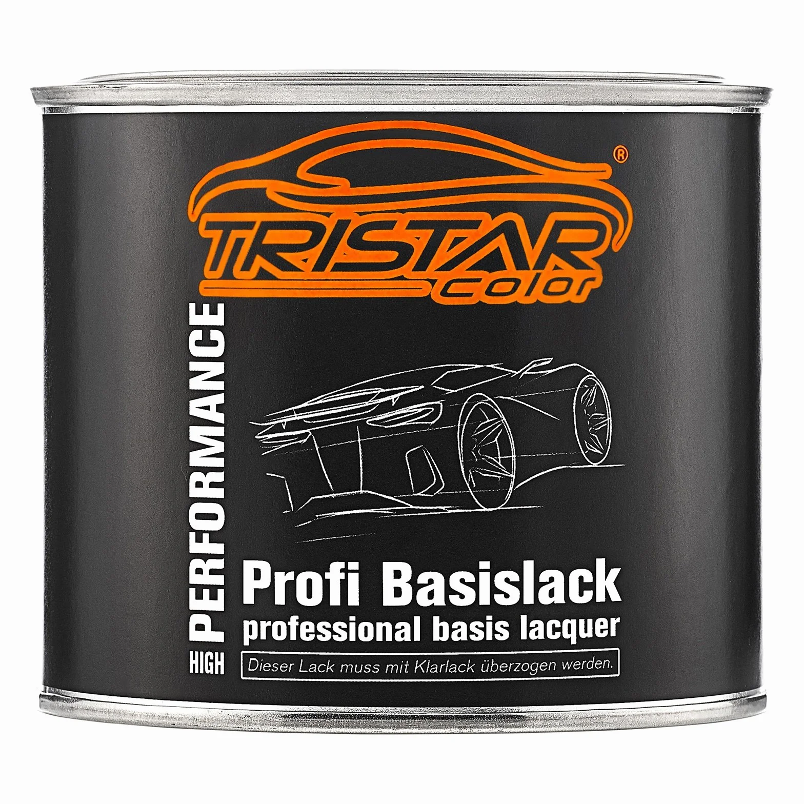 TRISTARcolor Pintura para motos Set bote listo para pulverizar para Harley Davidson HD131 Vivid Black Pintura base + pintura transparente de 2 componentes 1,25L