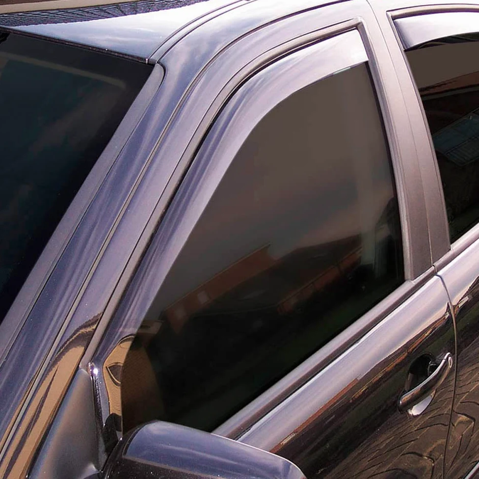 ClimAir Deflectores de Aire Negro Compatible con Volkswagen Transporter T7 Multivan 2021-