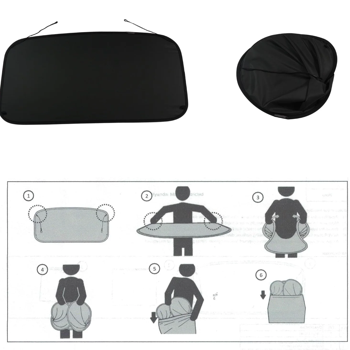 Cubierta de Carga para Kia Niro 2023 2024 y Accesorios híbridos Niro 2023 2024 (no para PHEV) Cubierta de Seguridad para Maletero Trasero Negro