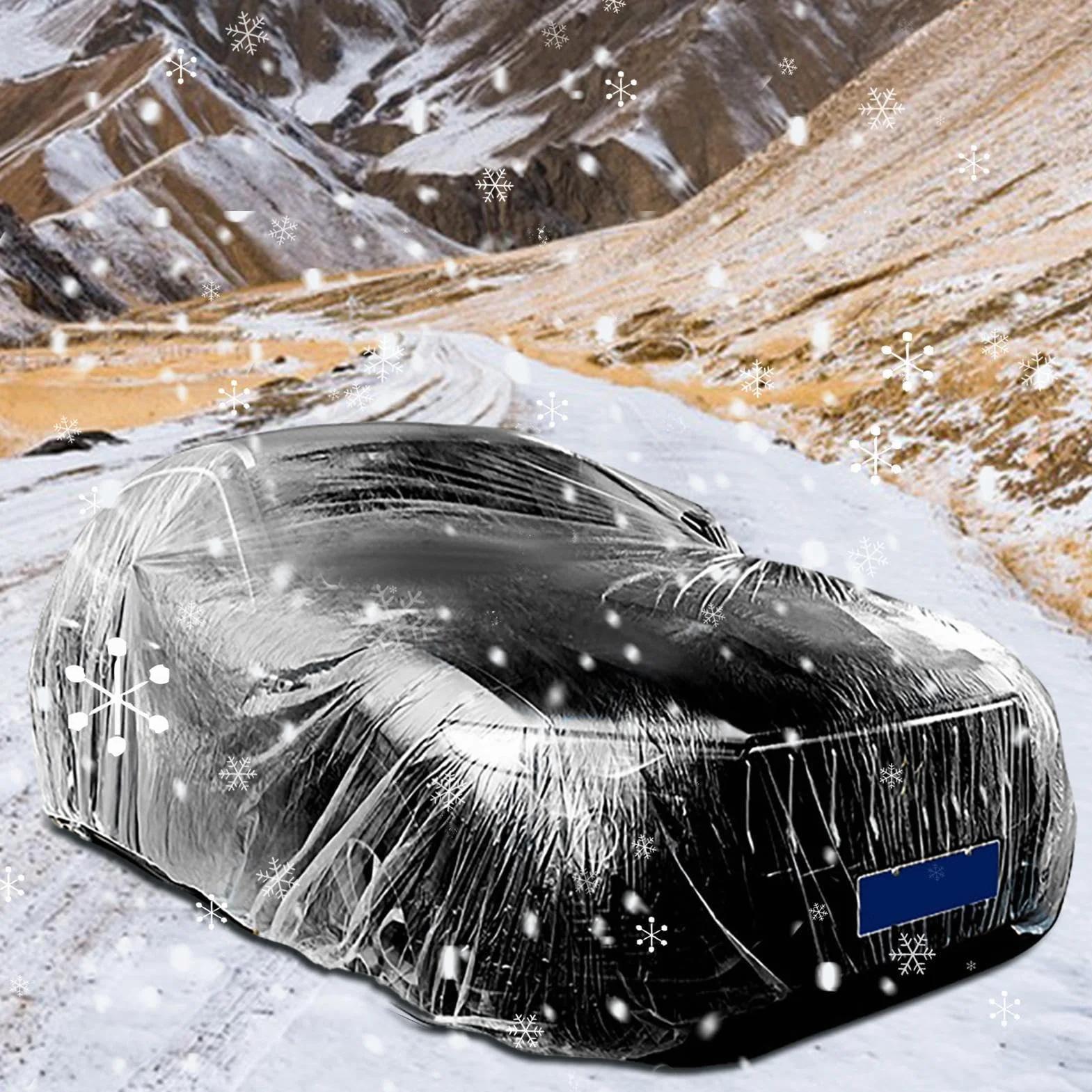 Clear Car Cover – Car Cover, Protective Coverr | Impermeable Film, Outdoor Vehicle Covers for Clears Shockproof Covers, Full Wind and Sun Protection