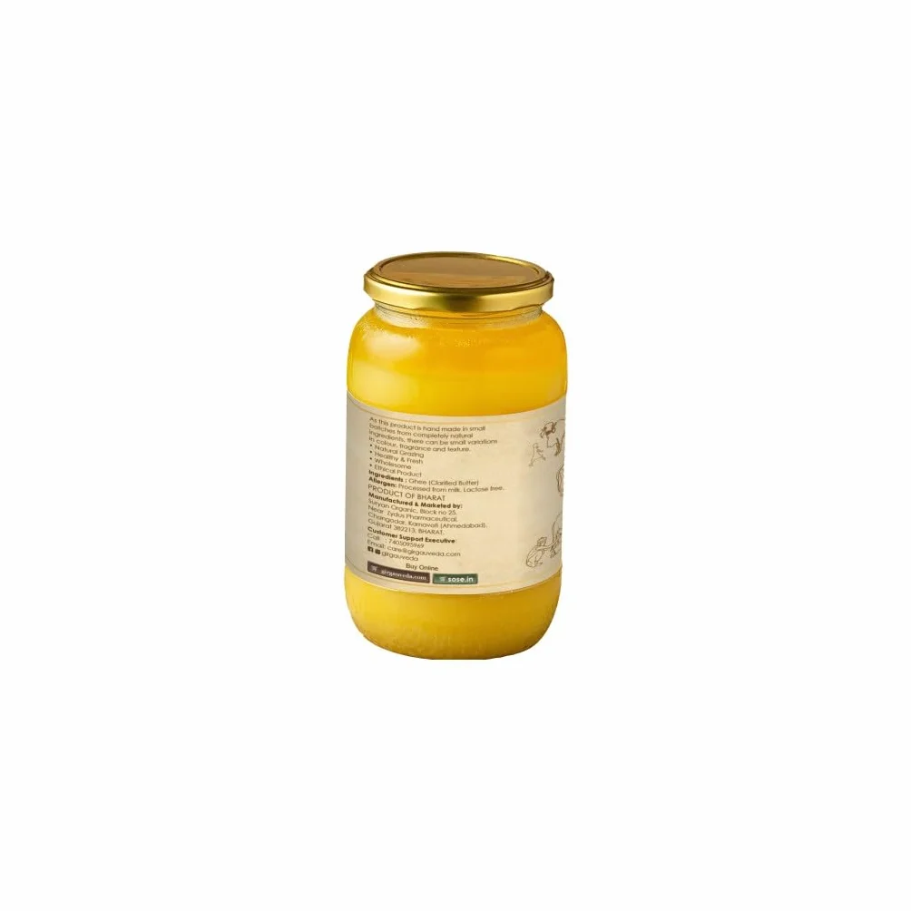 Ghee de Vaca Gir A2 250 ml (8.45 oz) Mantequilla Clarificada Sin OMG Sin Lactosa Apto para Dieta Cetogénica Método Bilona