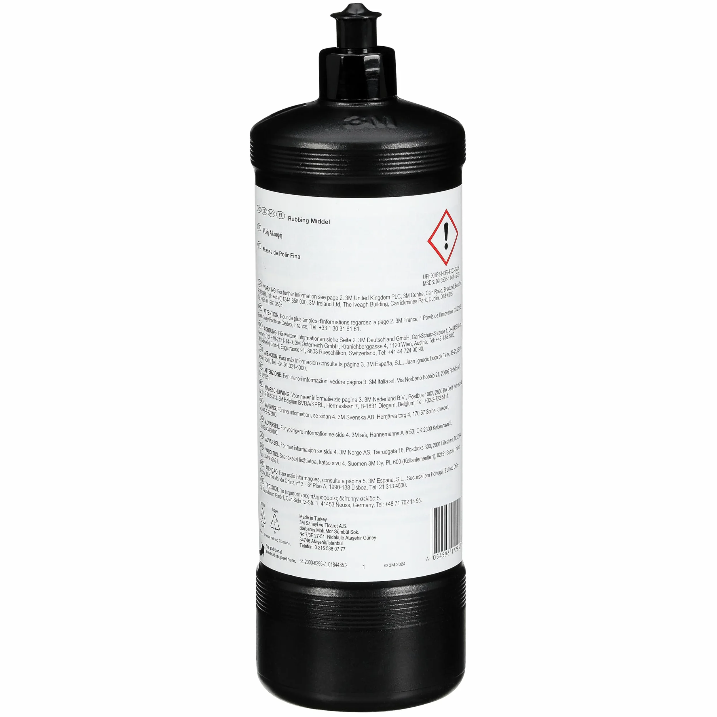 3M - Perfeccionarla III Pasta De Pulir 09375, 1 Litro