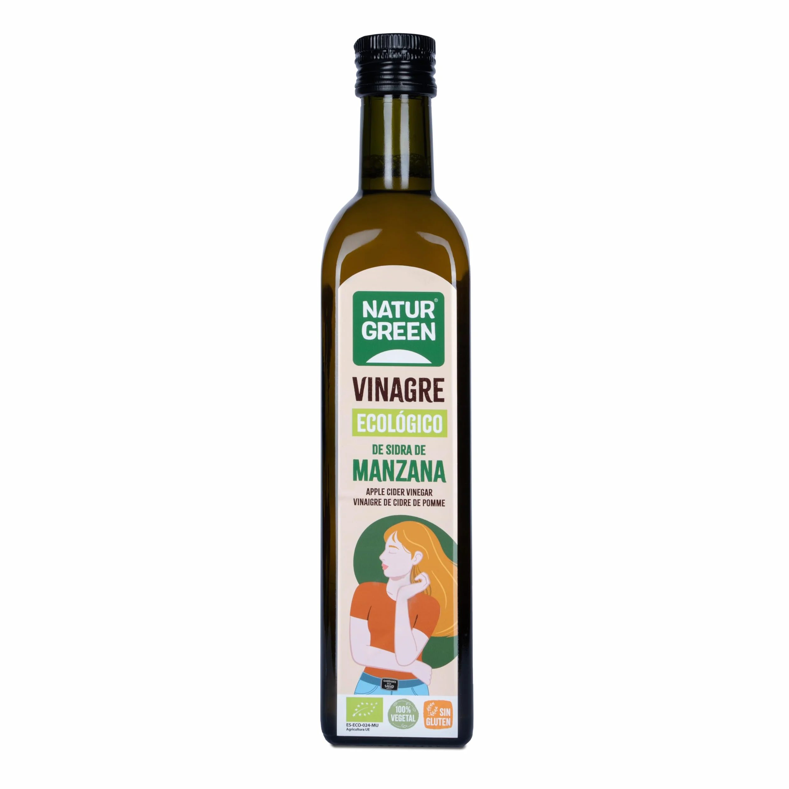NaturGreen Vinagre de Sidra de Manzana Bio Ecológico 6% 500 ml