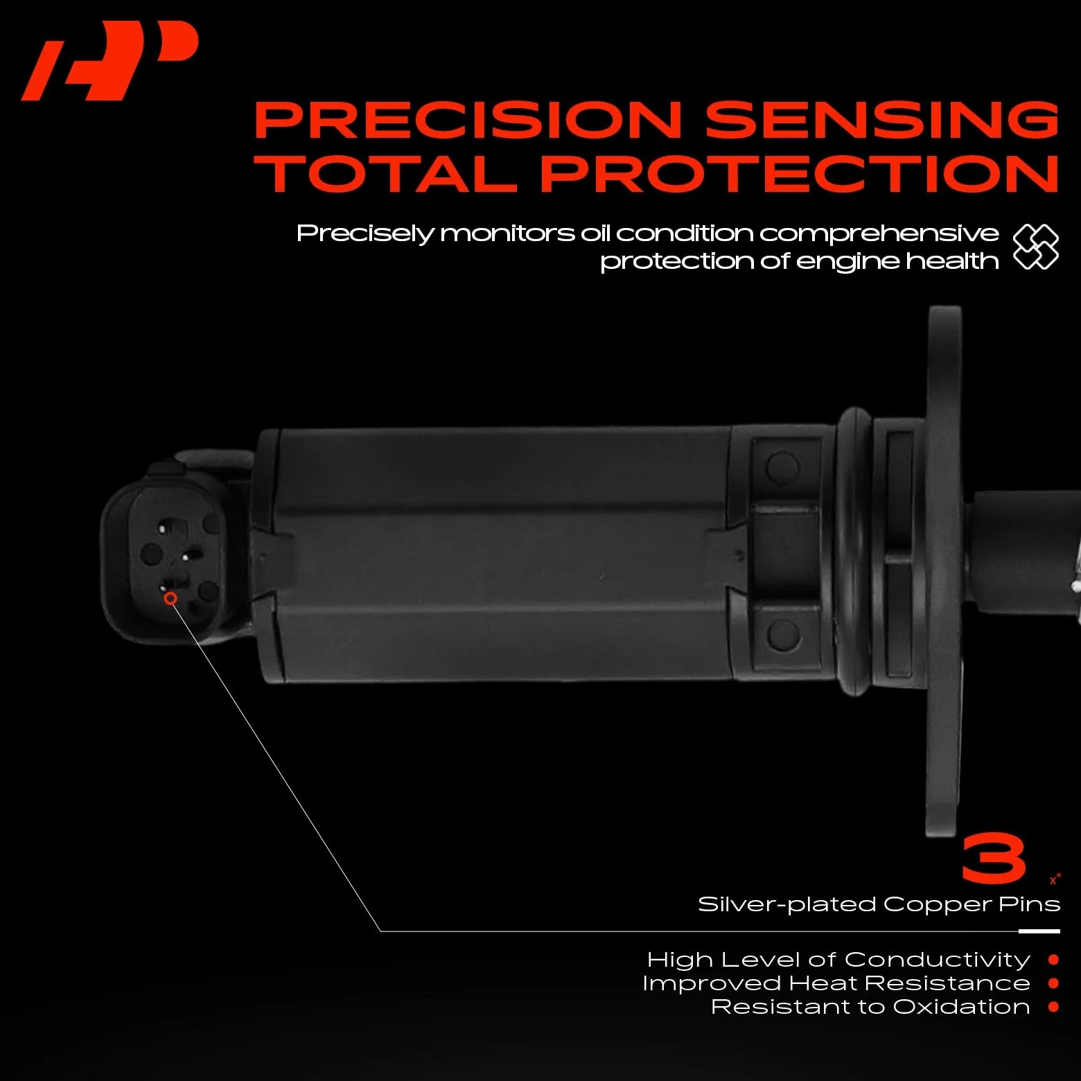A-Premium Sensor de nivel de aceite del motor compatible con Mercedes-Benz S600 2007-2013, G500 2002-2008, G55 AMG, SL500, SL55 AMG, SL600, SL65 AMG, CL600, CL65 AMG, CLK320, CLK430 y Chrysler