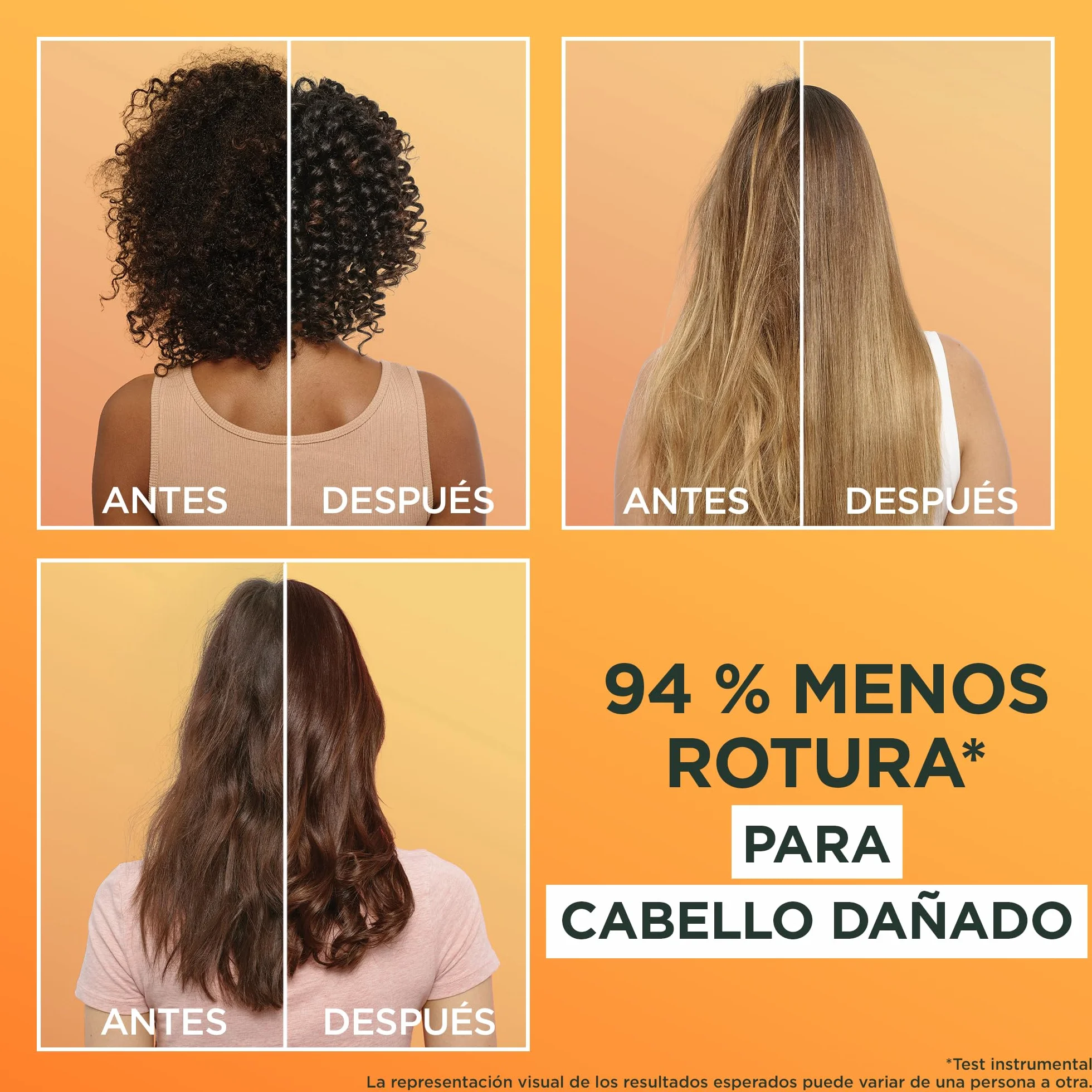 Garnier Fructis Hair Food Papaya Champú Acondicionador Mascarilla Reparación Cabello Dañado 350ml 400ml